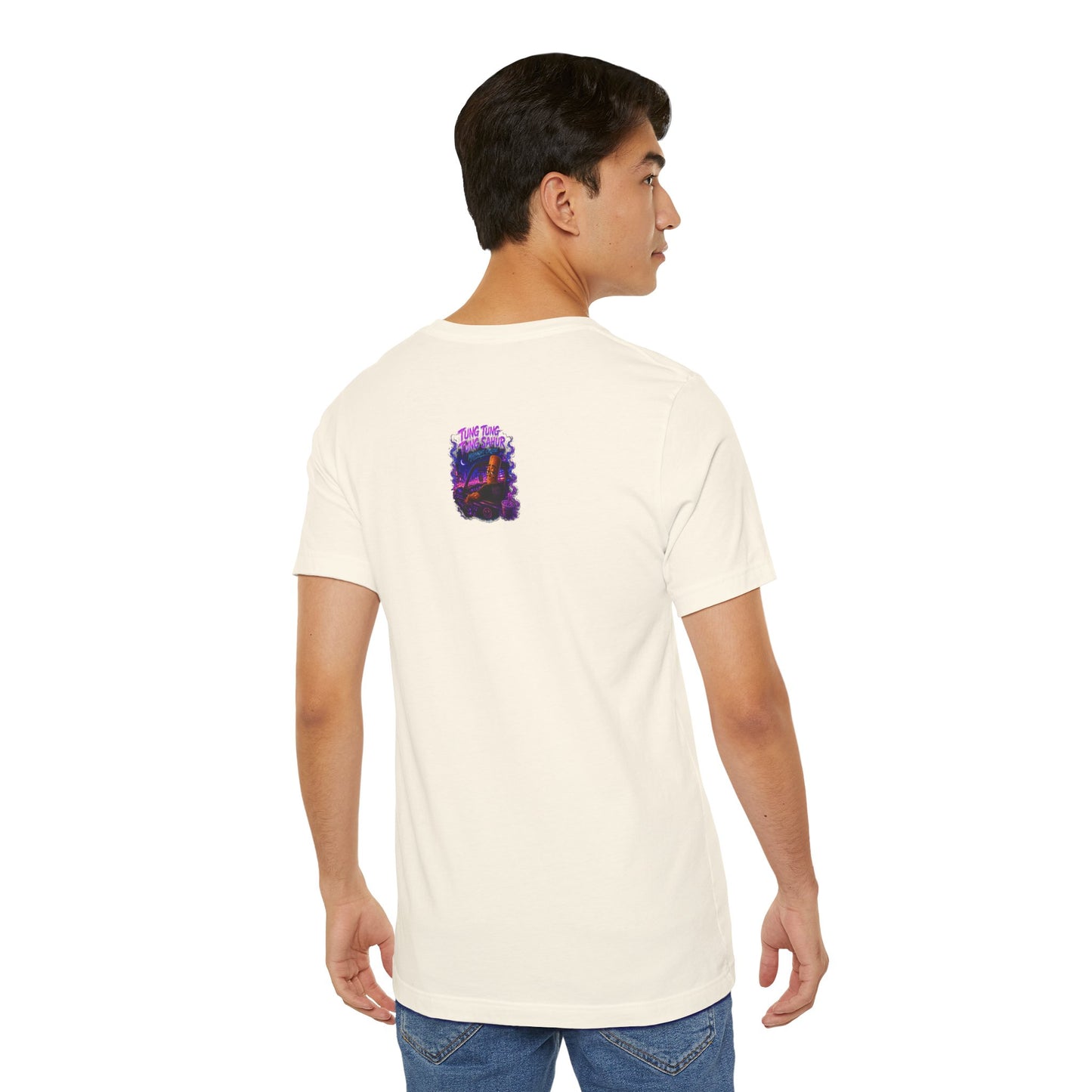 Tung Tung Tung Sahur Who Ride Like Us T-Shirt — Night Cruise Vaporwave Graphic Tee