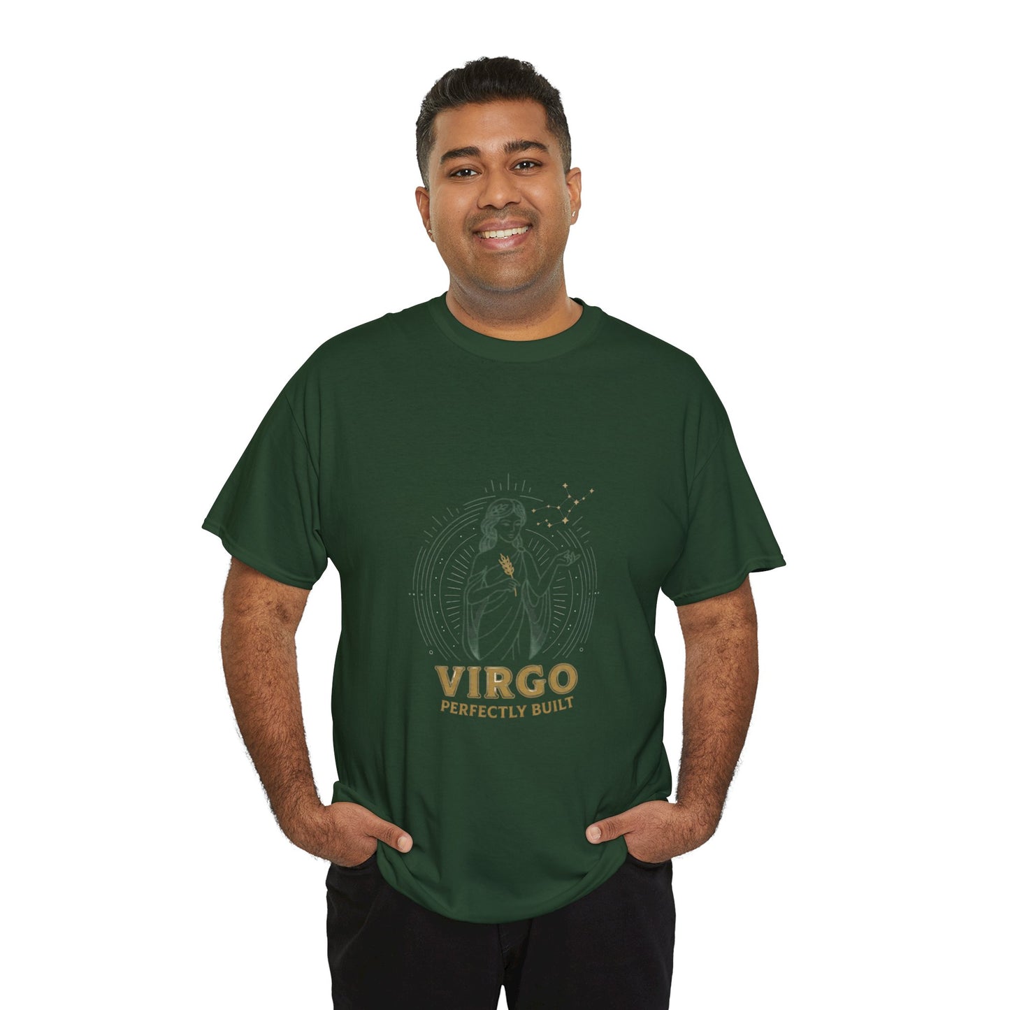 Virgo 'Perfectly Built' Zodiac T-Shirt — Astrology Graphic Tee