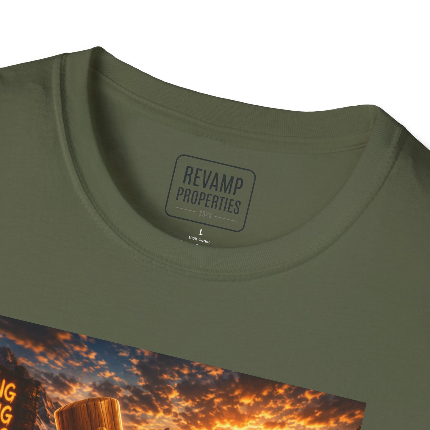 Tung Tung Tung Sahur 2 Wheels On Steel & Fire T-Shirt — "Time To Turn The Tide" Tee