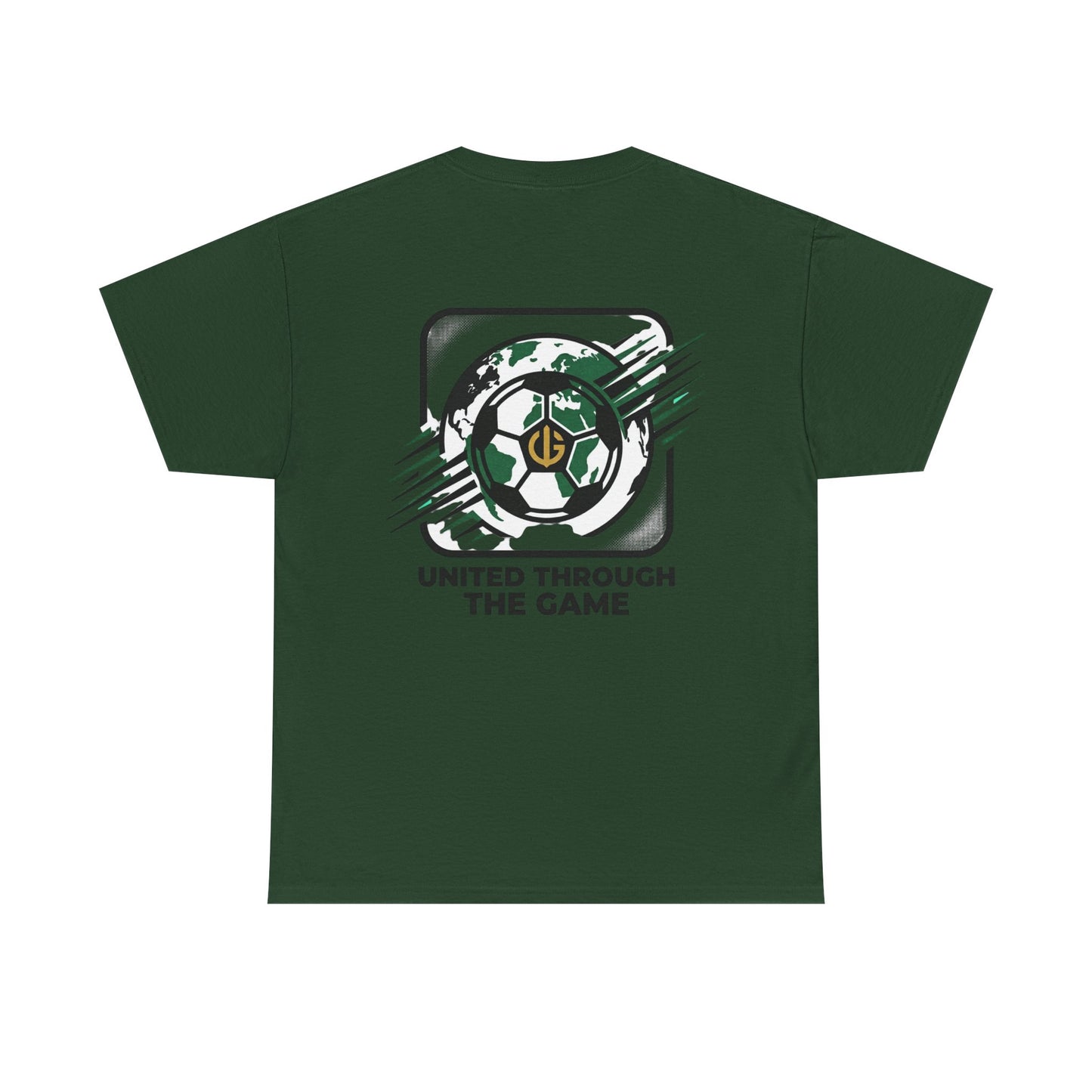 Soccer T-Shirt — "United Through the Game" Graphic Tee