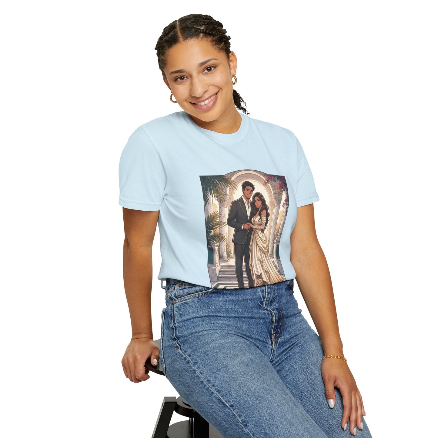 Romantic Vintage Wedding Portrait T-Shirt — "In Every Lifetime, I'd Find You"