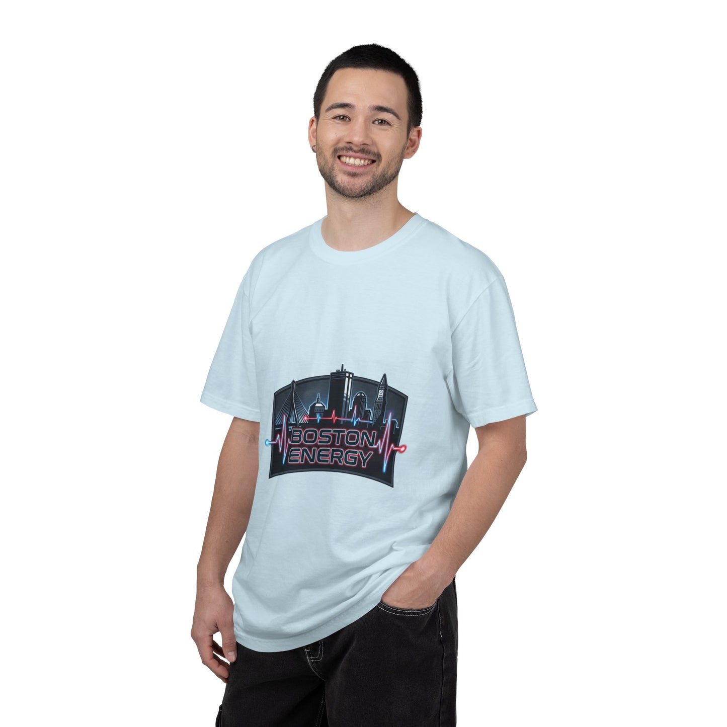 Boston Energy T-Shirt — City Skyline Neon Tee