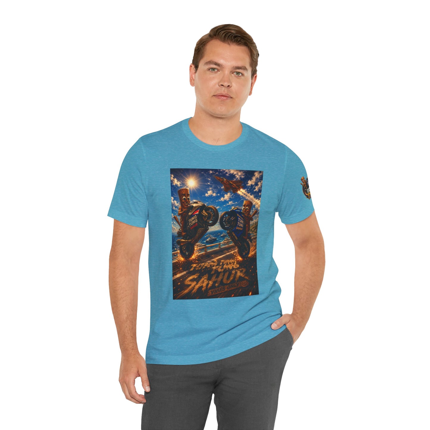 Motorcycle Stunt Tee — Sahara Riders Graphic T-Shirt