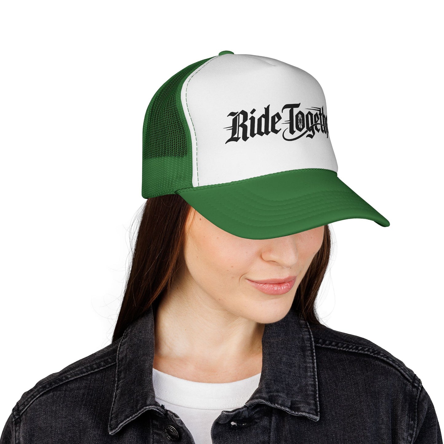 Ride Together Trucker Hat — Retro Motorcycle Biker Cap