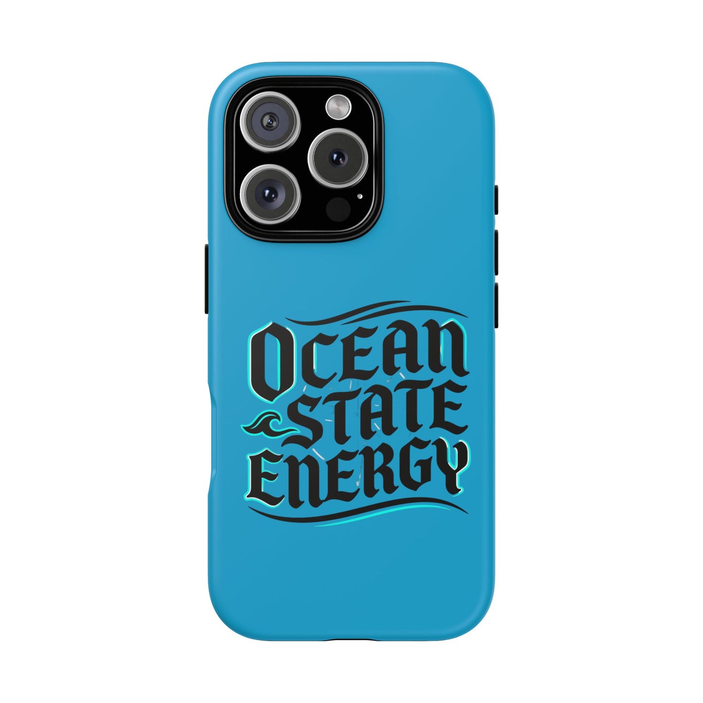 Ocean State Energy Phone Case — Tough Protective iPhone Cover with Nautical Script