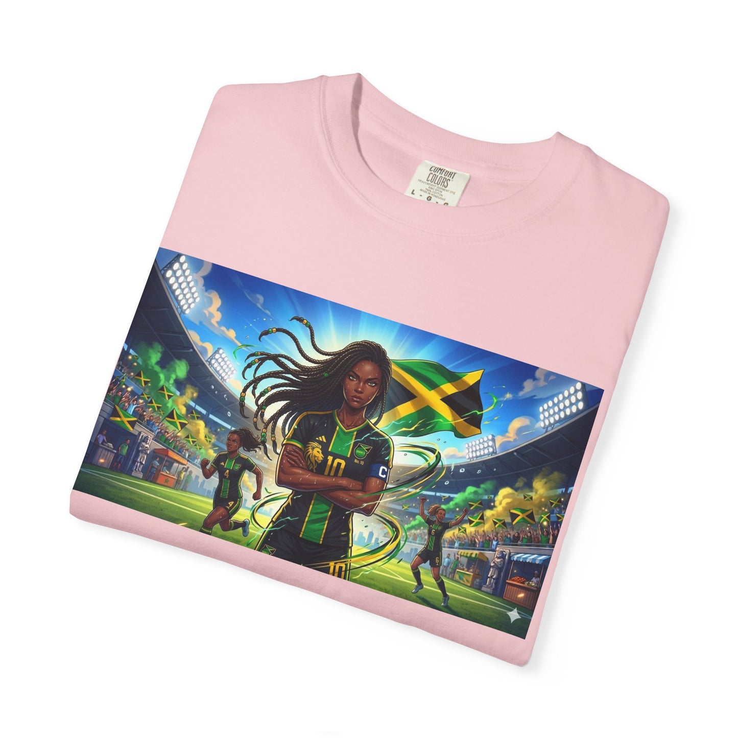 Jamaican Soccer Captain T-Shirt — Rasta Player Stadium Graphic Tee