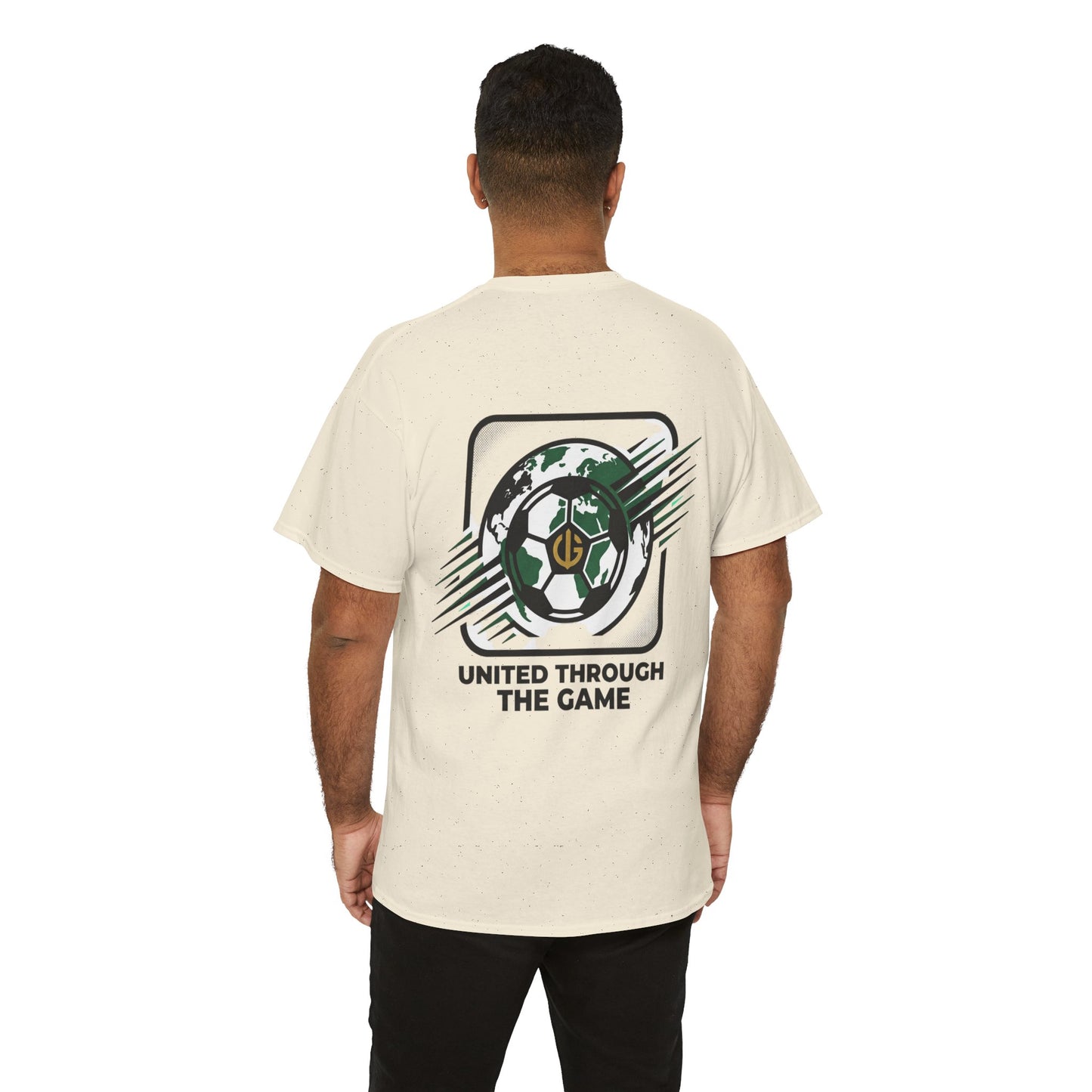 Soccer T-Shirt — "United Through the Game" Graphic Tee