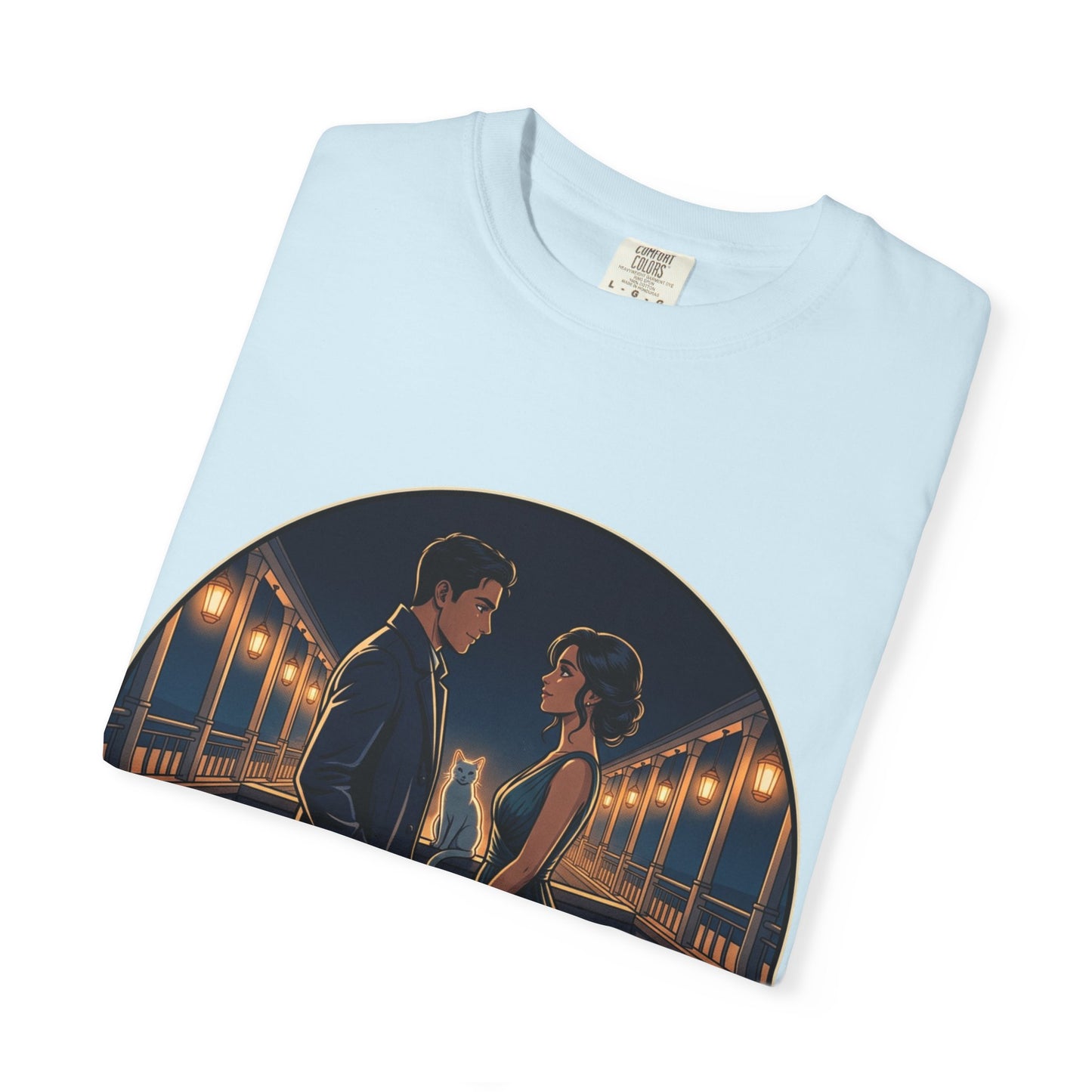 Romantic Night Stroll T-Shirt — "Even in the Quiet... We Shine" Graphic Tee