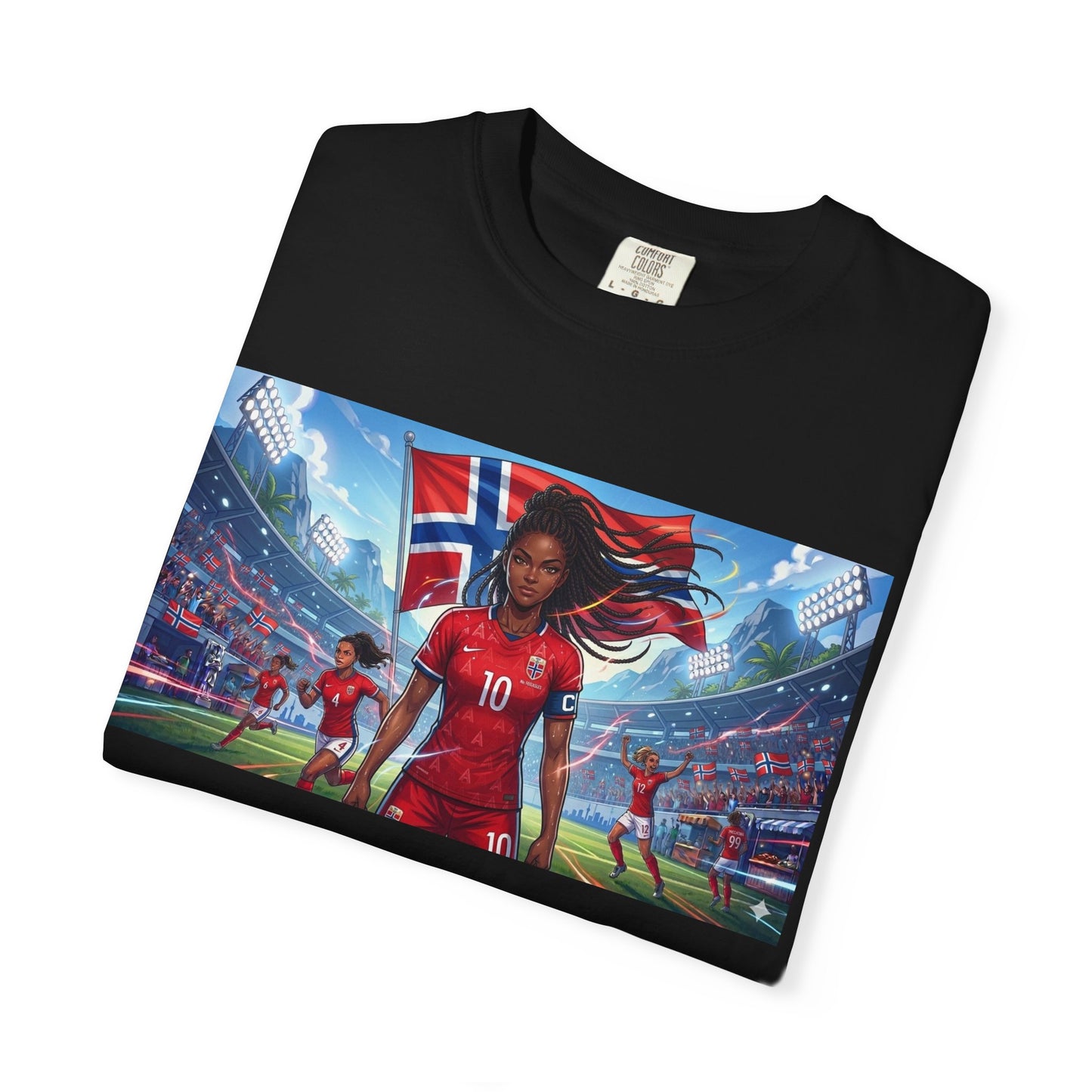 COMMANDER Norway – Female Unisex Garment-Dyed T-shirt