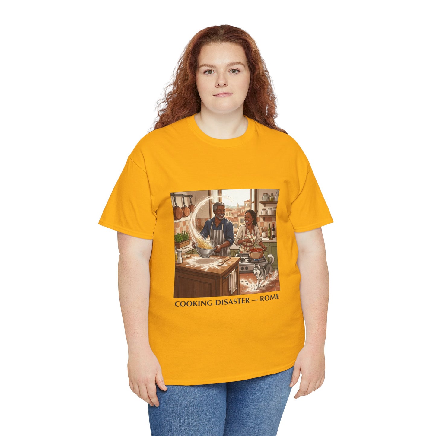 T-Shirt — 'Cooking Disaster — Rome' Illustrated Cooking Tee