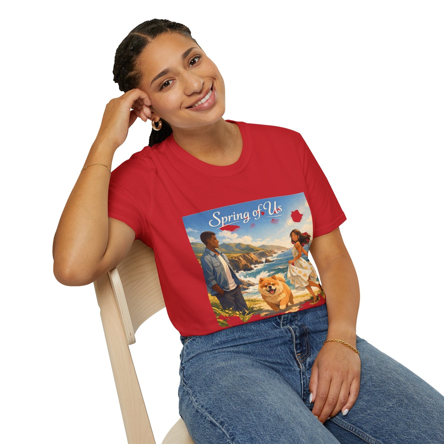 Spring of Us T-Shirt — Romantic Coastal Illustration Tee