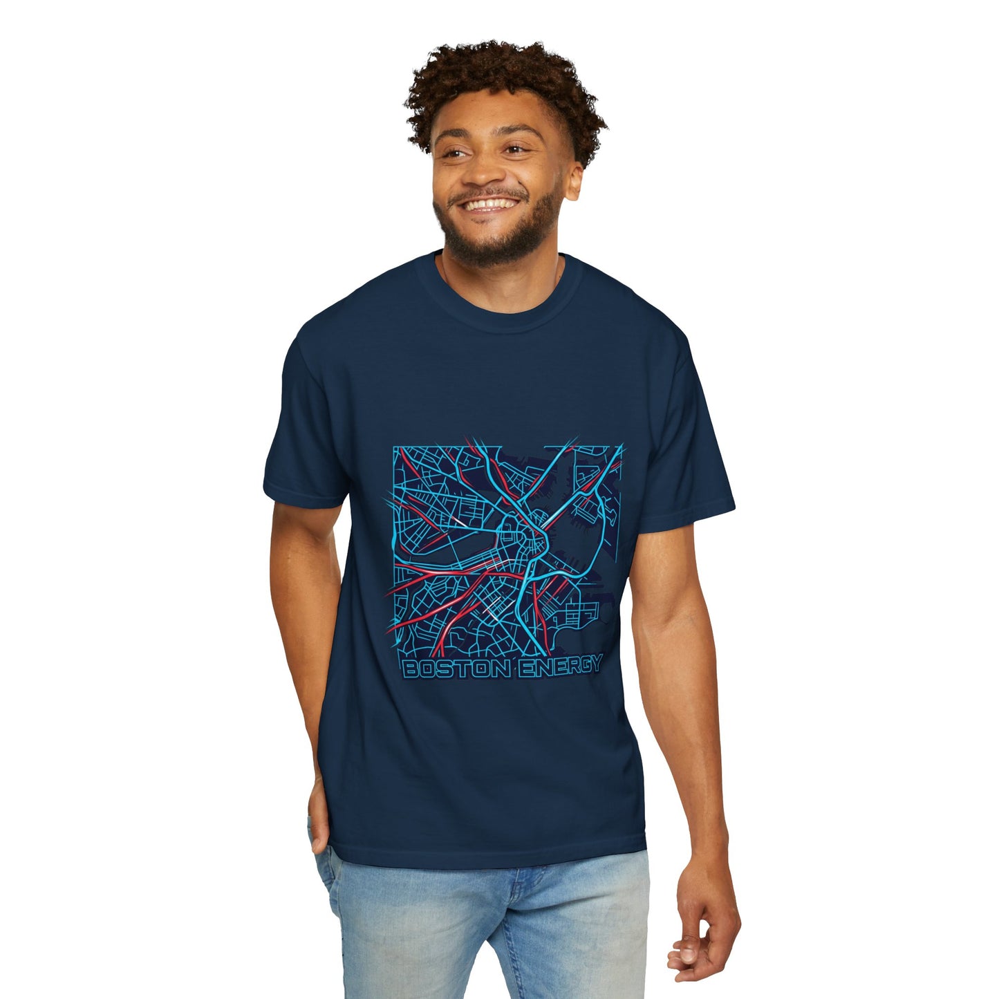 Boston Energy Map T-Shirt — City Map Graphic Tee