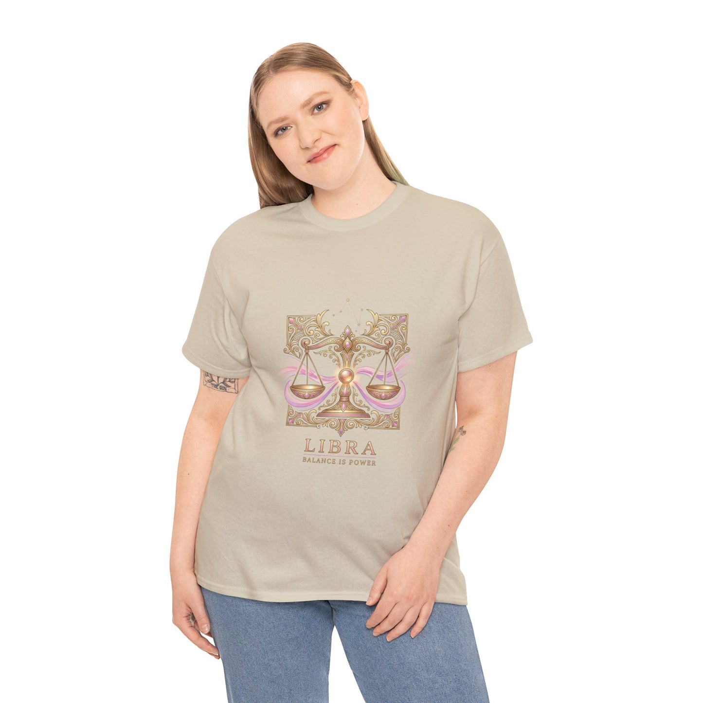 Libra Scales T‑Shirt — Zodiac Balance Is Power Tee