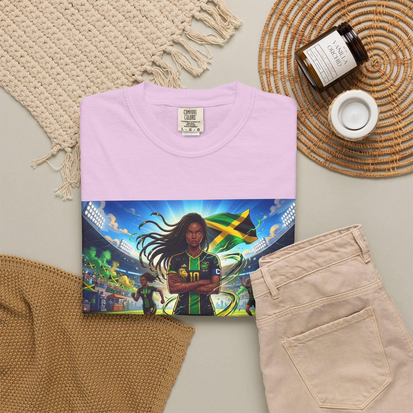 Jamaican Soccer Captain T-Shirt — Rasta Player Stadium Graphic Tee