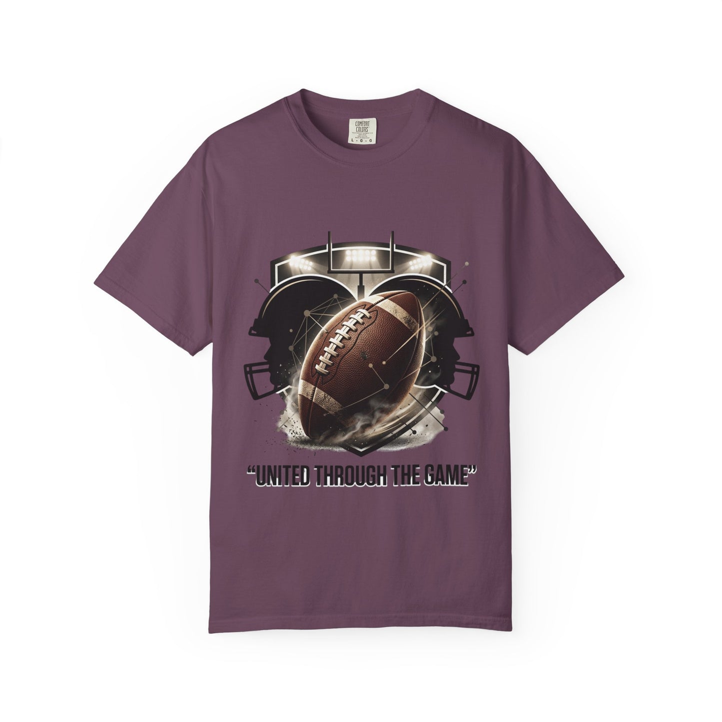 Football T-Shirt — "United Through the Game" Team Spirit Tee
