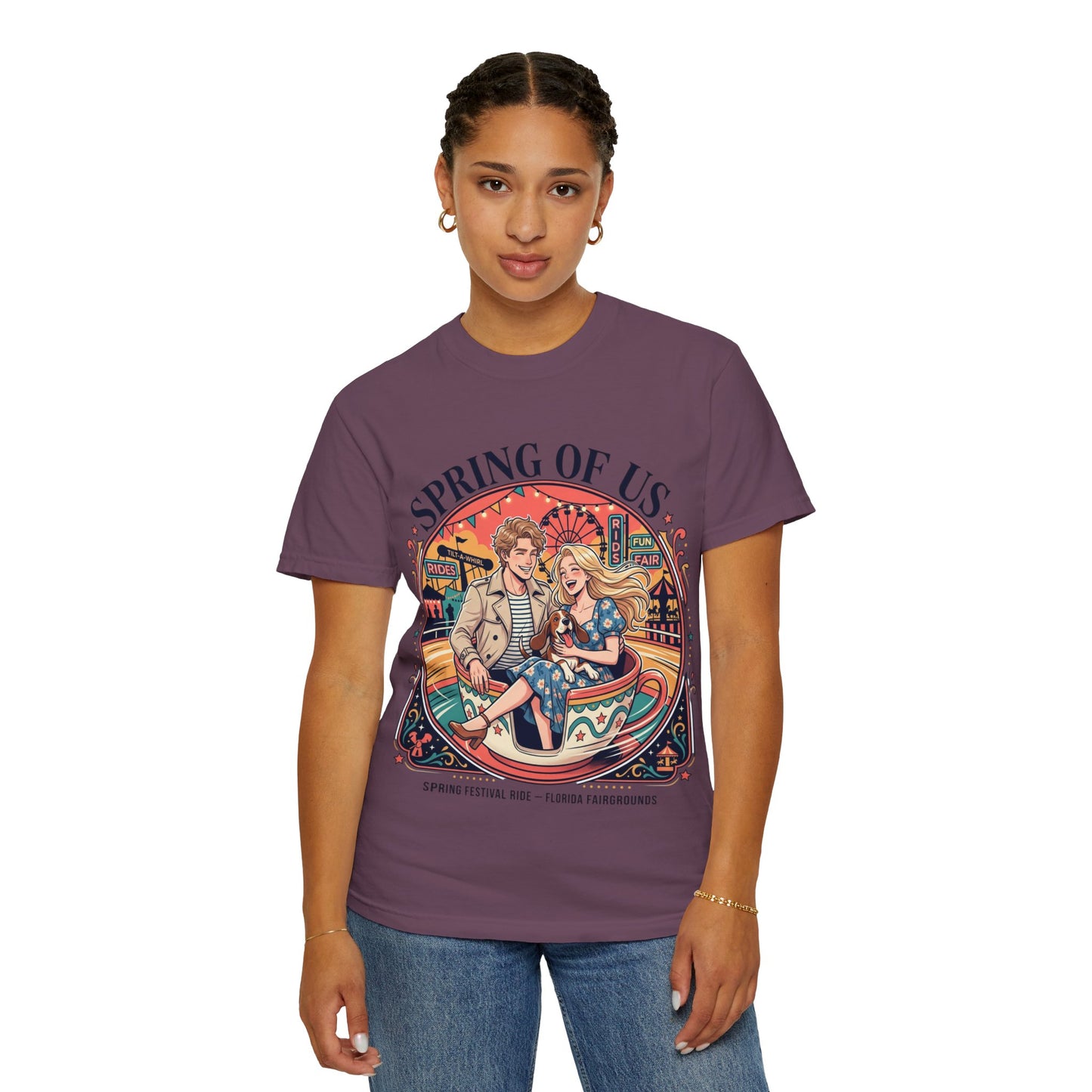 Spring of Us T-Shirt — Retro Carnival Couple Tee (Spring Festival Concert)