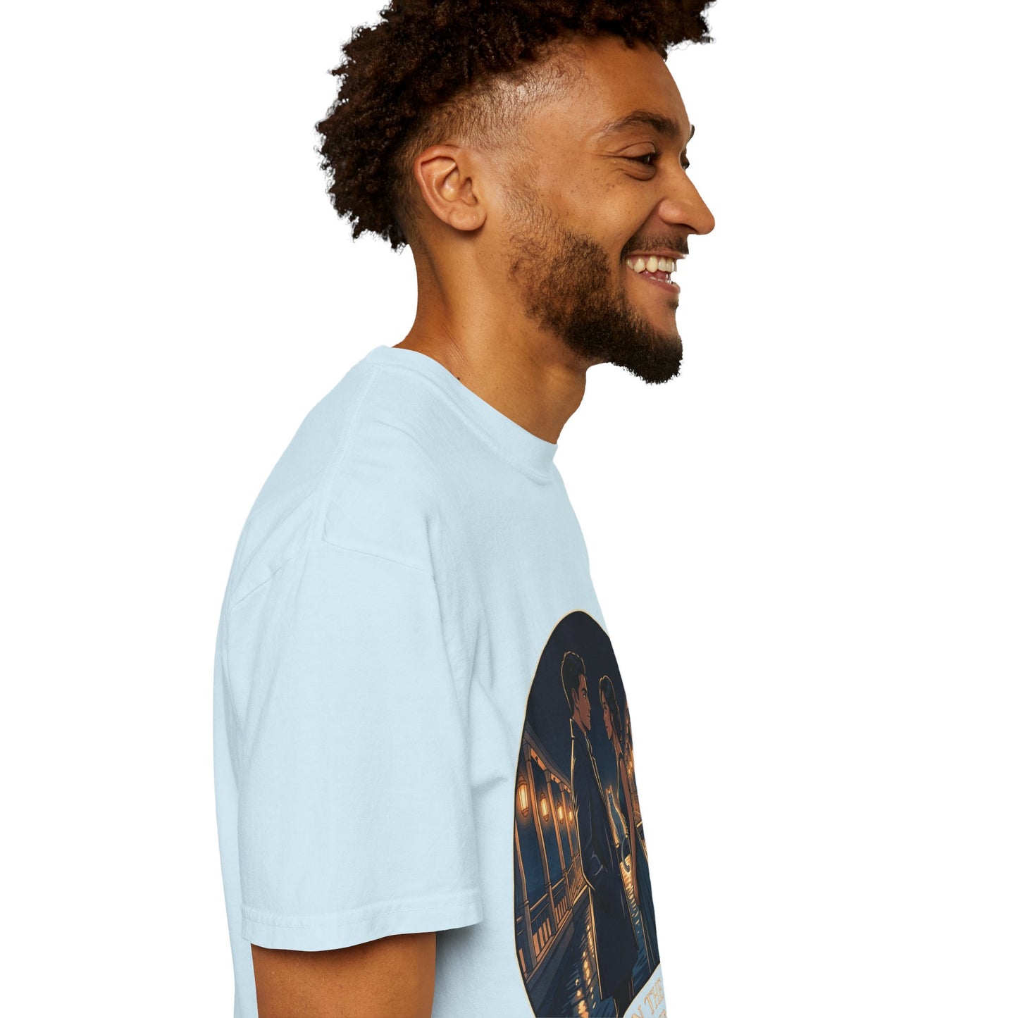 Romantic Night Stroll T-Shirt — "Even in the Quiet... We Shine" Graphic Tee