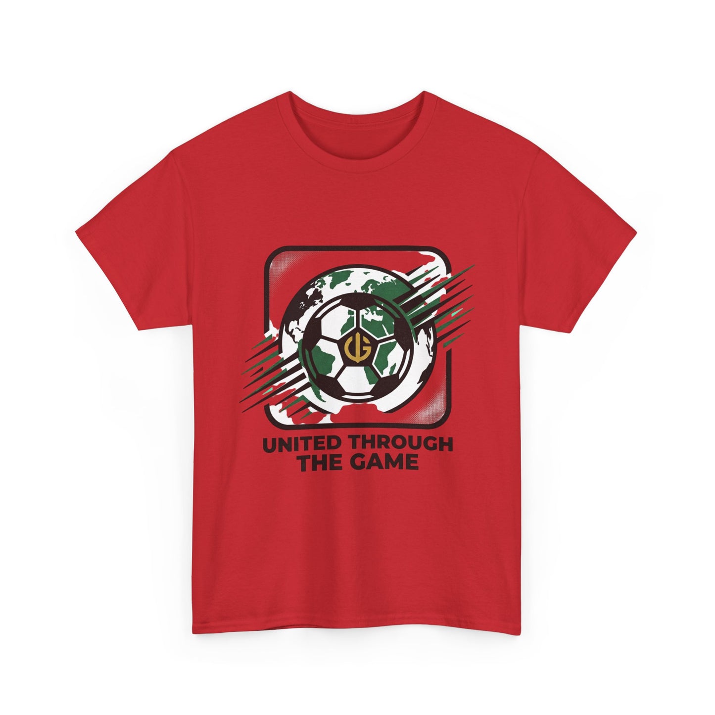 Soccer T-Shirt — "United Through the Game" Graphic Tee