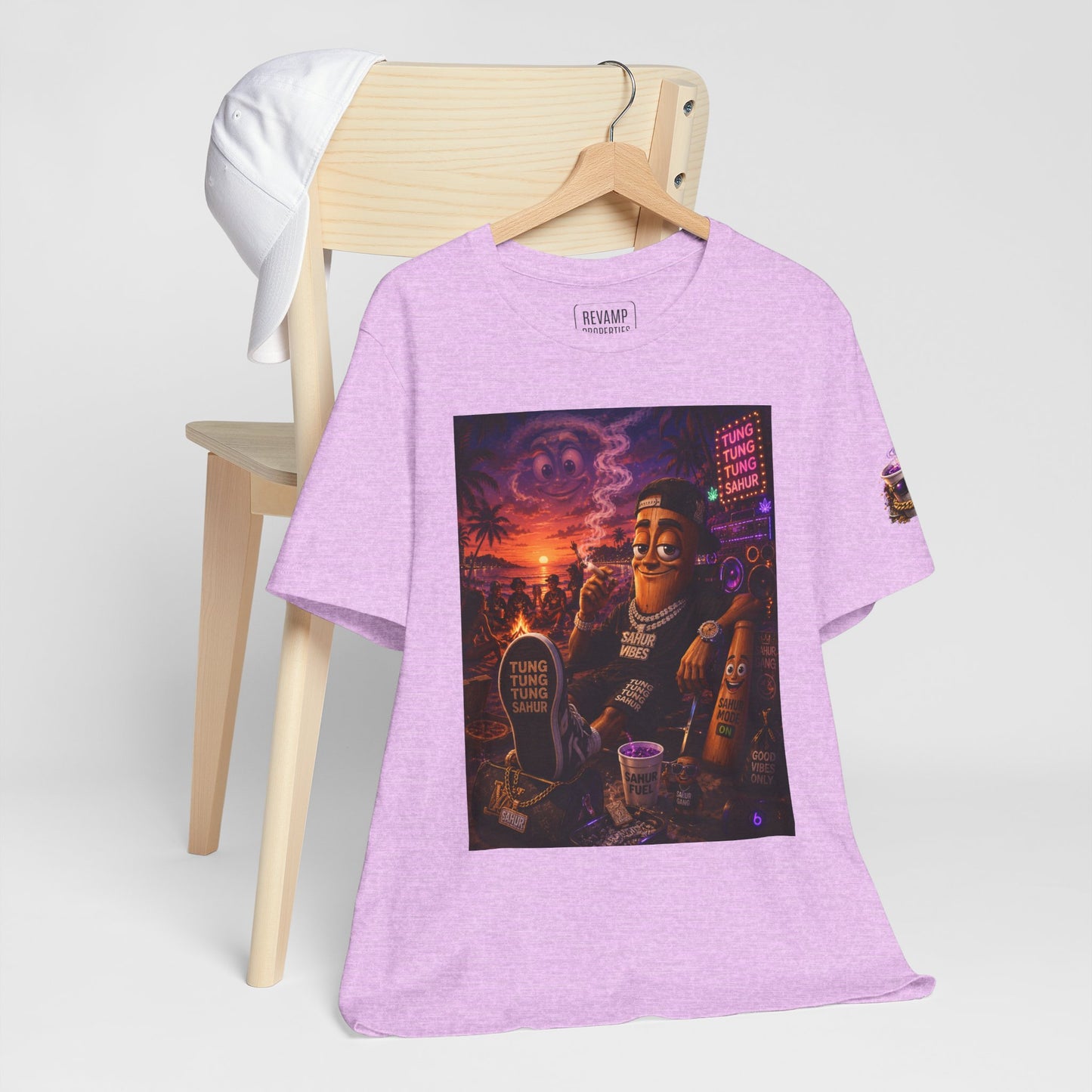 Tung Tung Tung Sahur T-Shirt — "Summertime Vibes" Retro Beach Party Graphic Tee