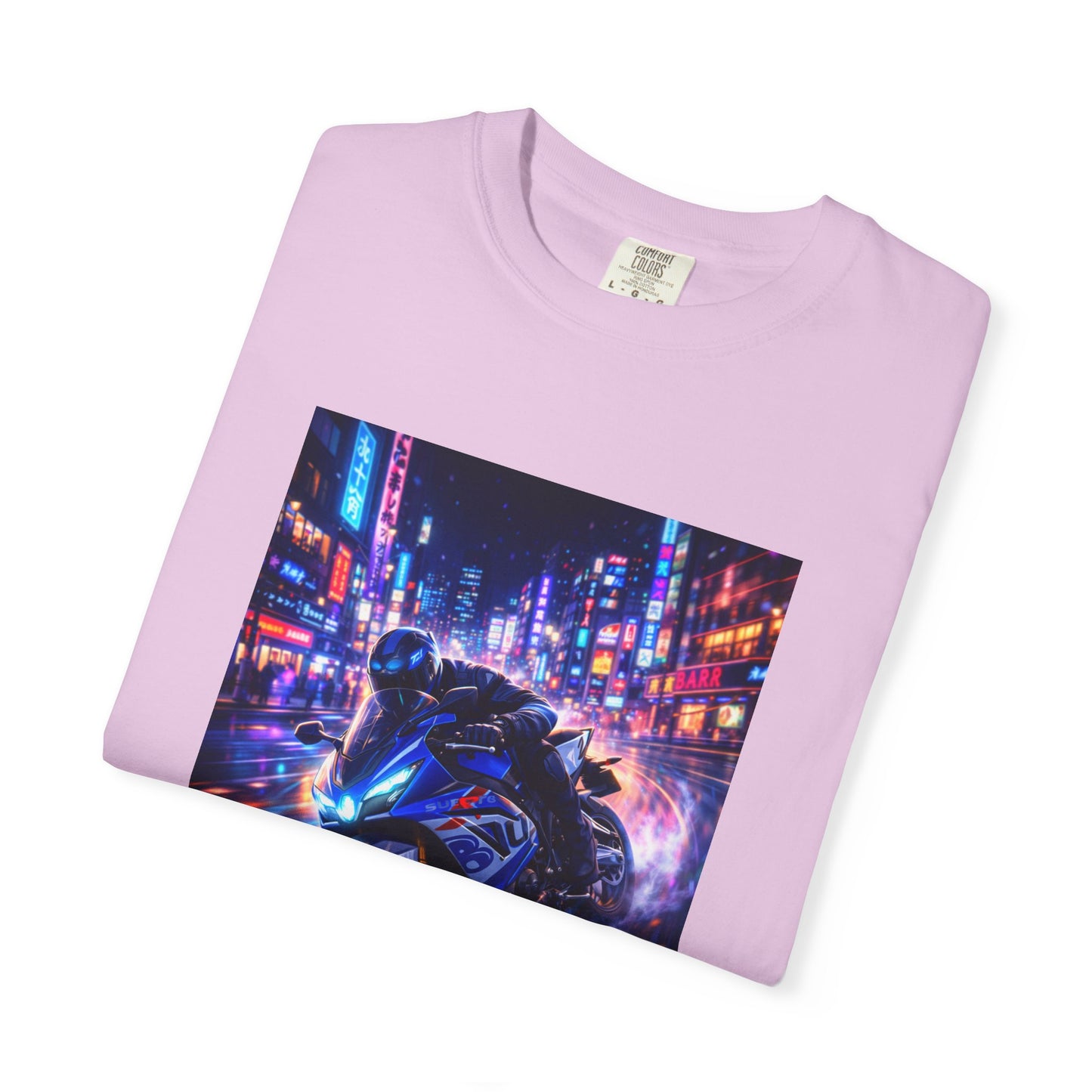 Suzuki GSX-R1000-NEON NIGHT RUN -  T-Shirt — Neon Night Rider Graphic Tee