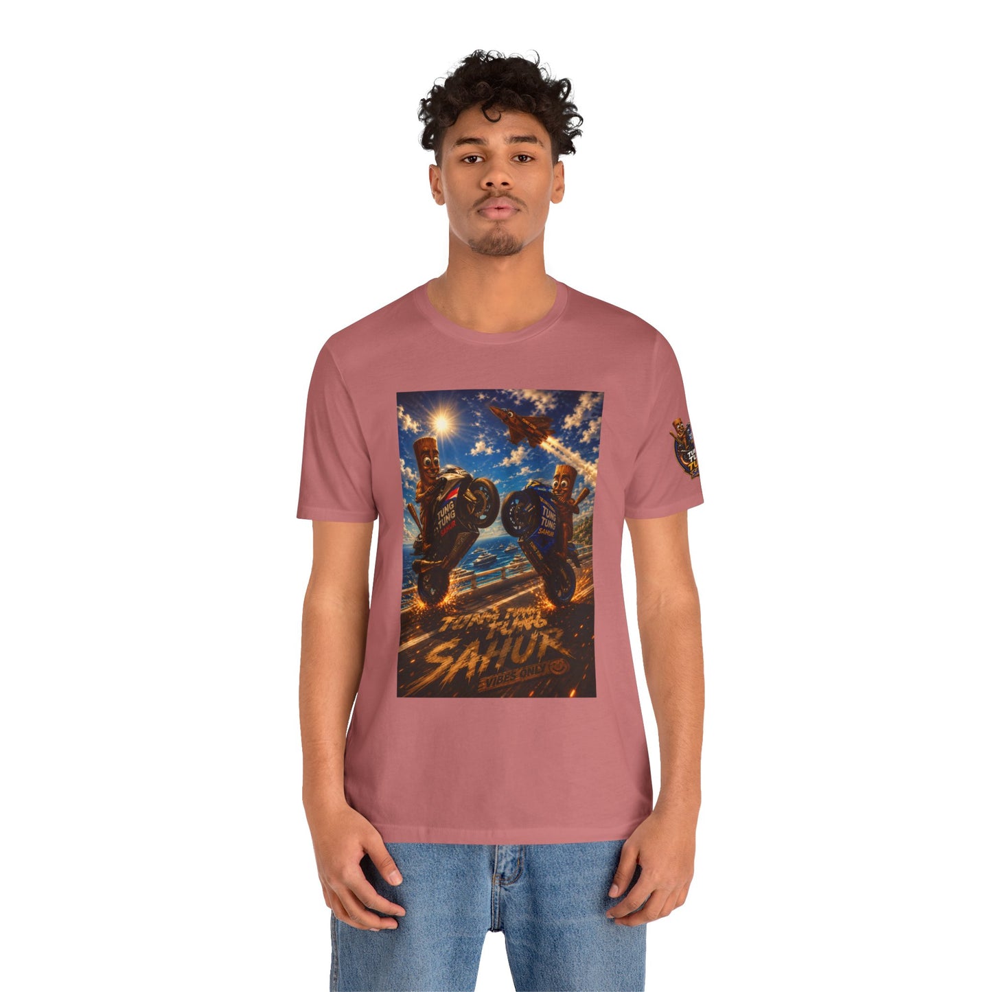 Motorcycle Stunt Tee — Sahara Riders Graphic T-Shirt