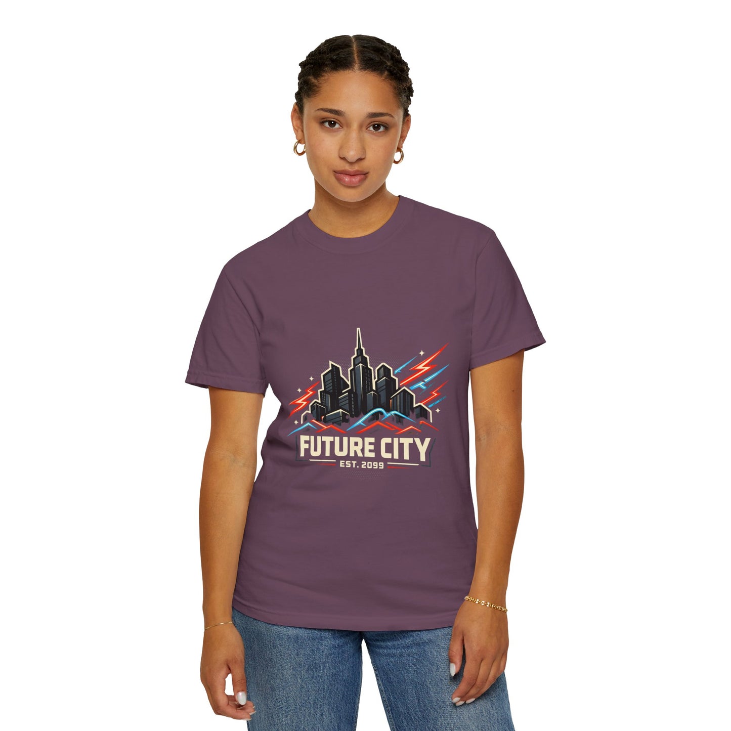 Future City T-Shirt — Retro Skyline Graphic Tee