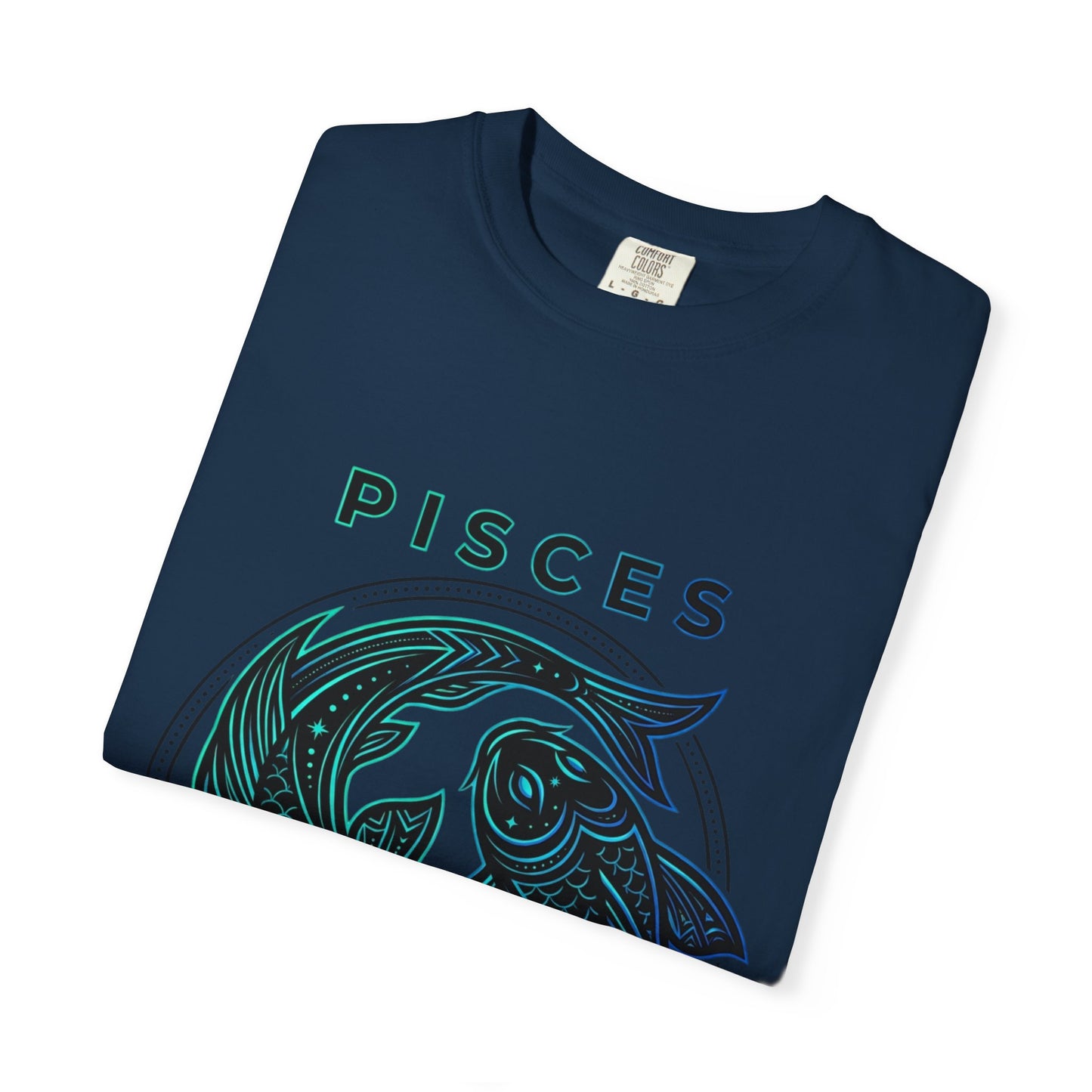 Pisces Zodiac T-Shirt — Artistic Twin Fish Astrology Tee