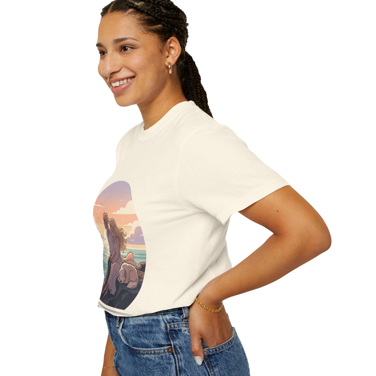 Ocean Sunset Graphic T-Shirt — "The Ocean Already Knows"
