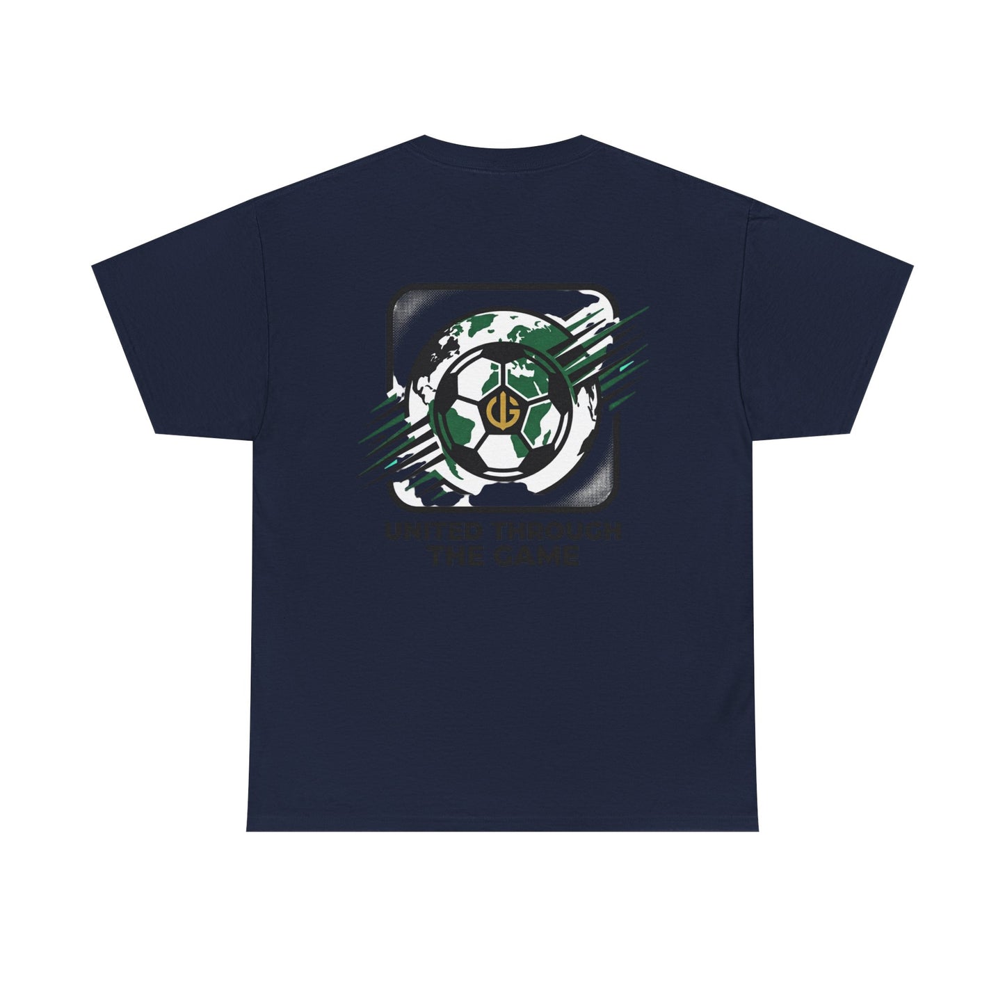 Soccer T-Shirt — "United Through the Game" Graphic Tee