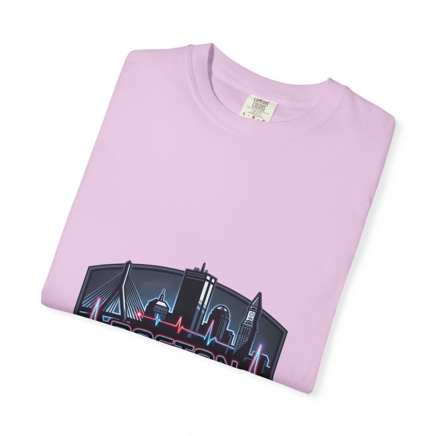 Boston Energy T-Shirt — City Skyline Neon Tee