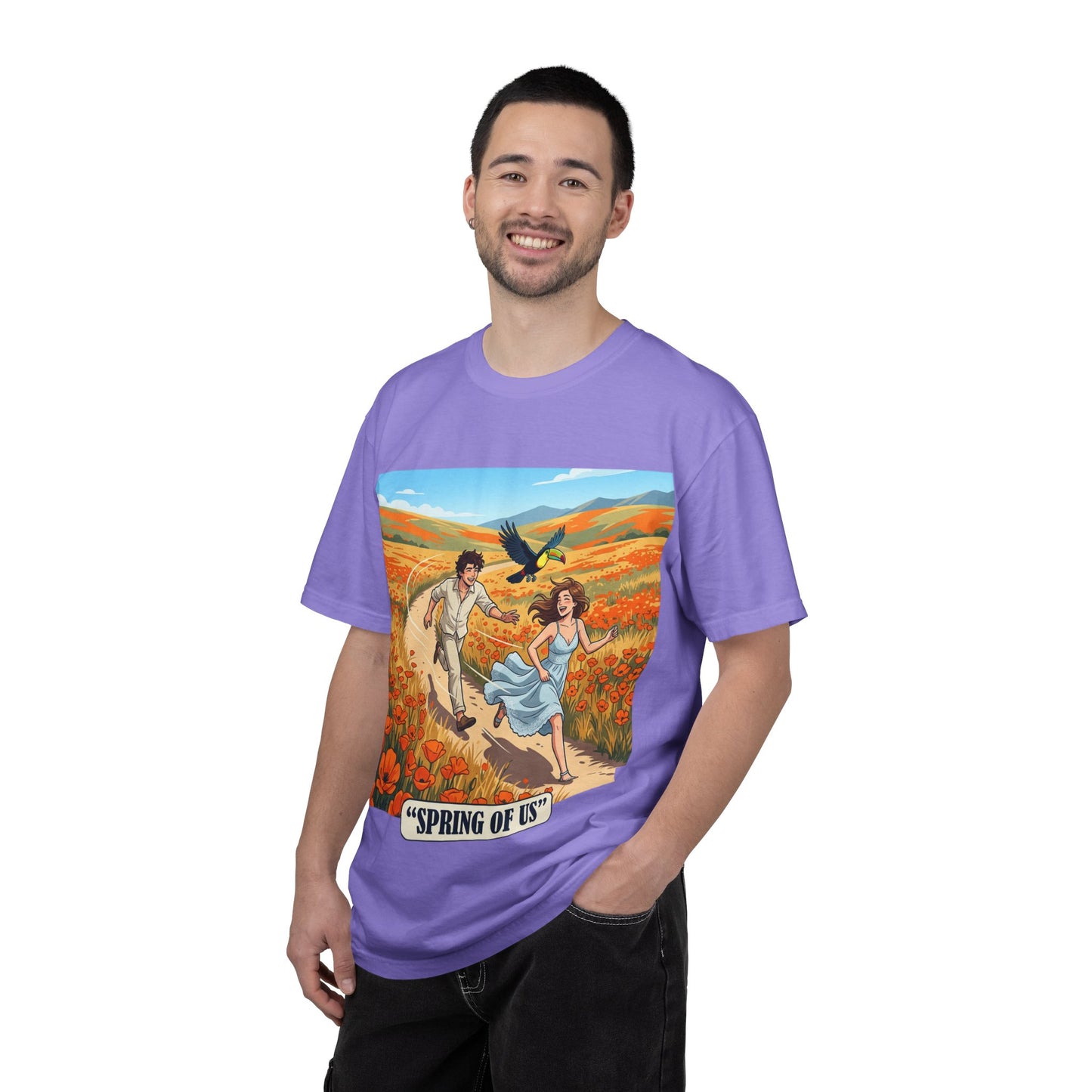 Spring of Us T-Shirt — Romantic Field Illustration Tee