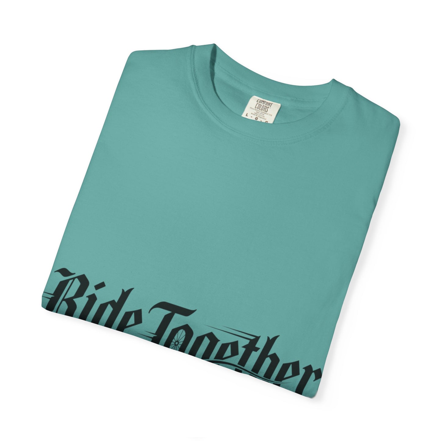 Ride Together T-Shirt — Gothic Script Motorcycle Tee