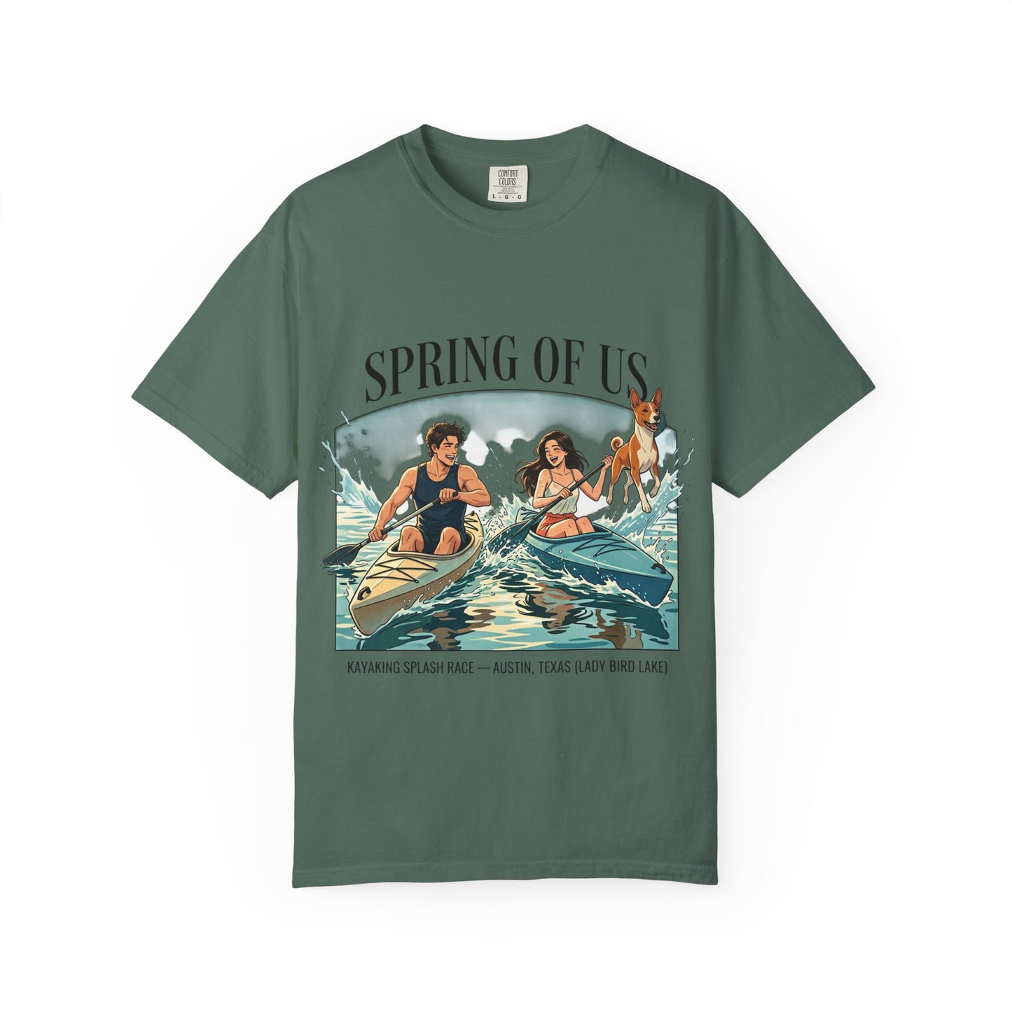 Spring of Us Kayaking T-Shirt — Retro Outdoor Adventure Tee