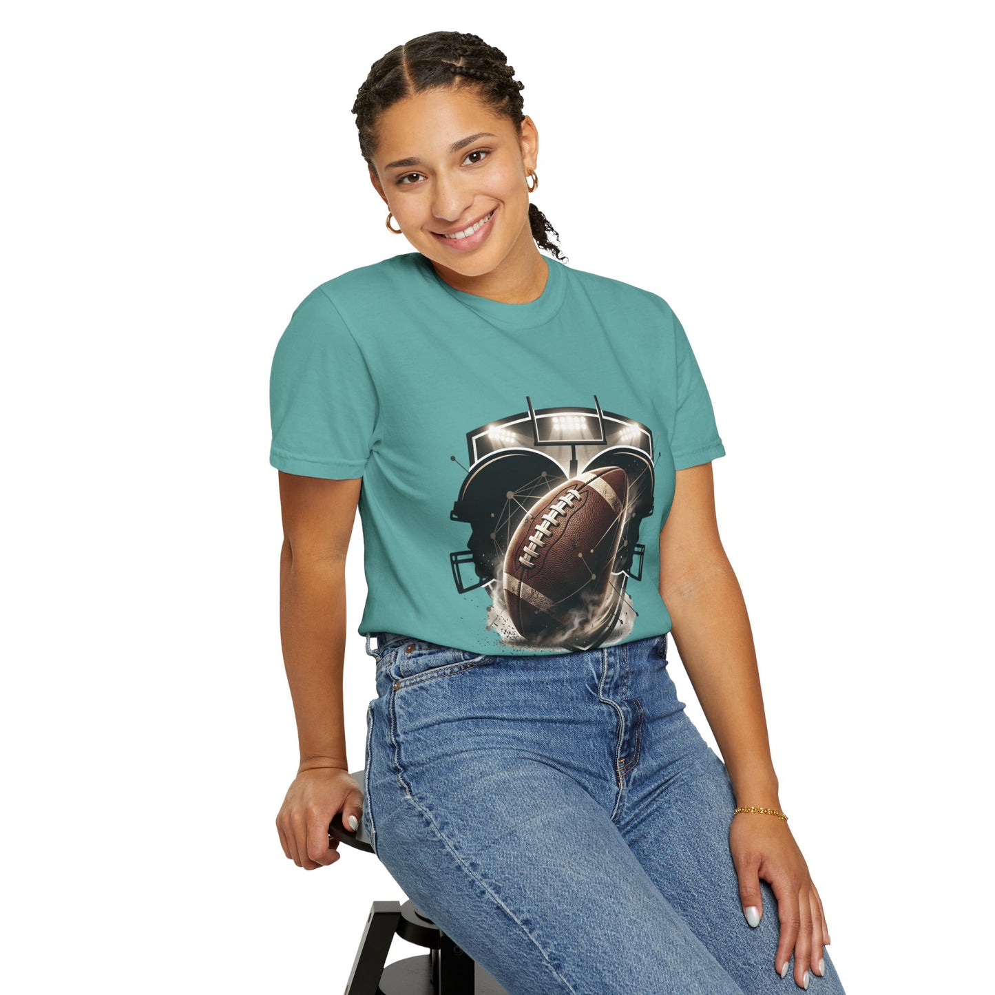 Football T-Shirt — "United Through the Game" Team Spirit Tee