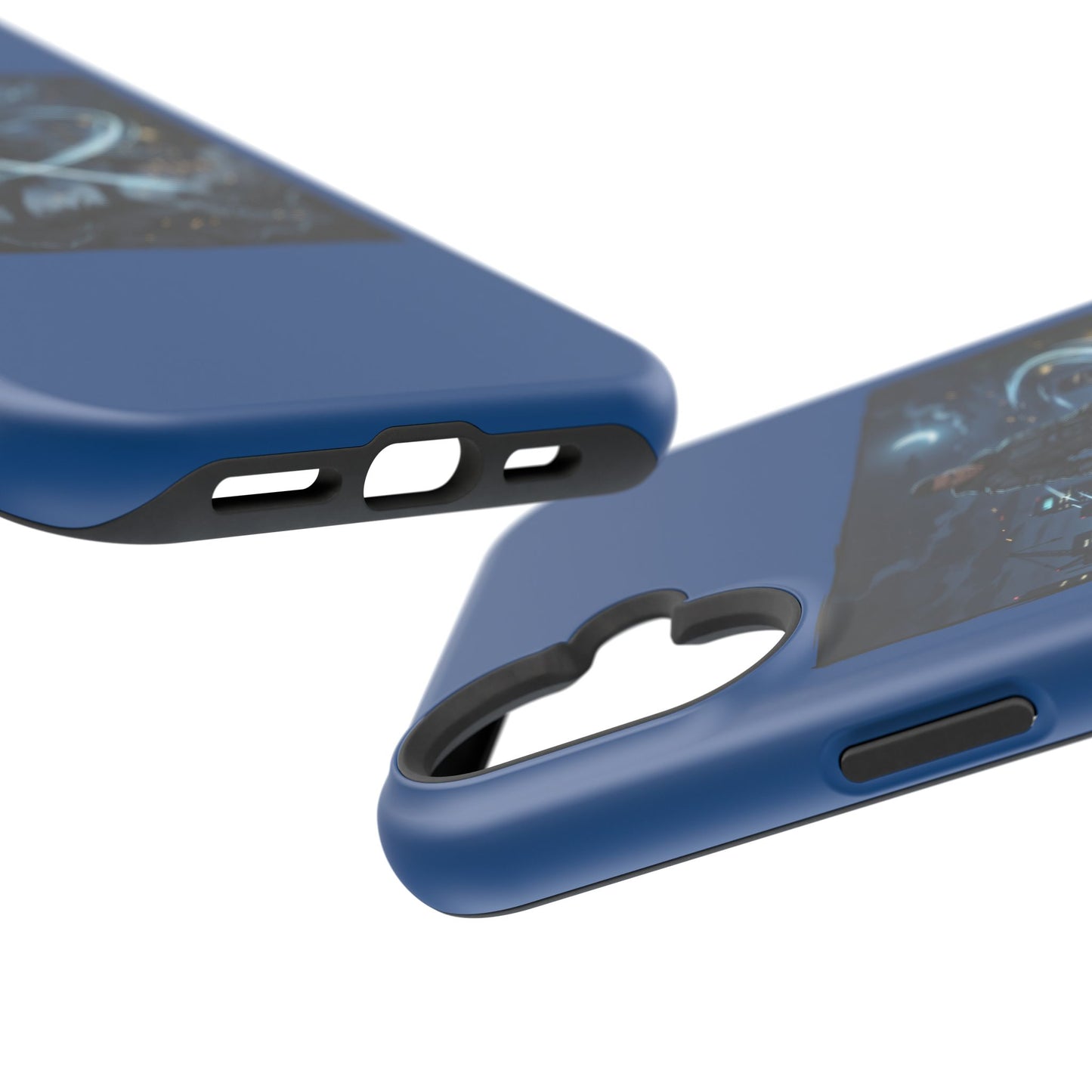 Magnetic Impact-Resistant Phone Case — Night Warrior Sci‑Fi Design