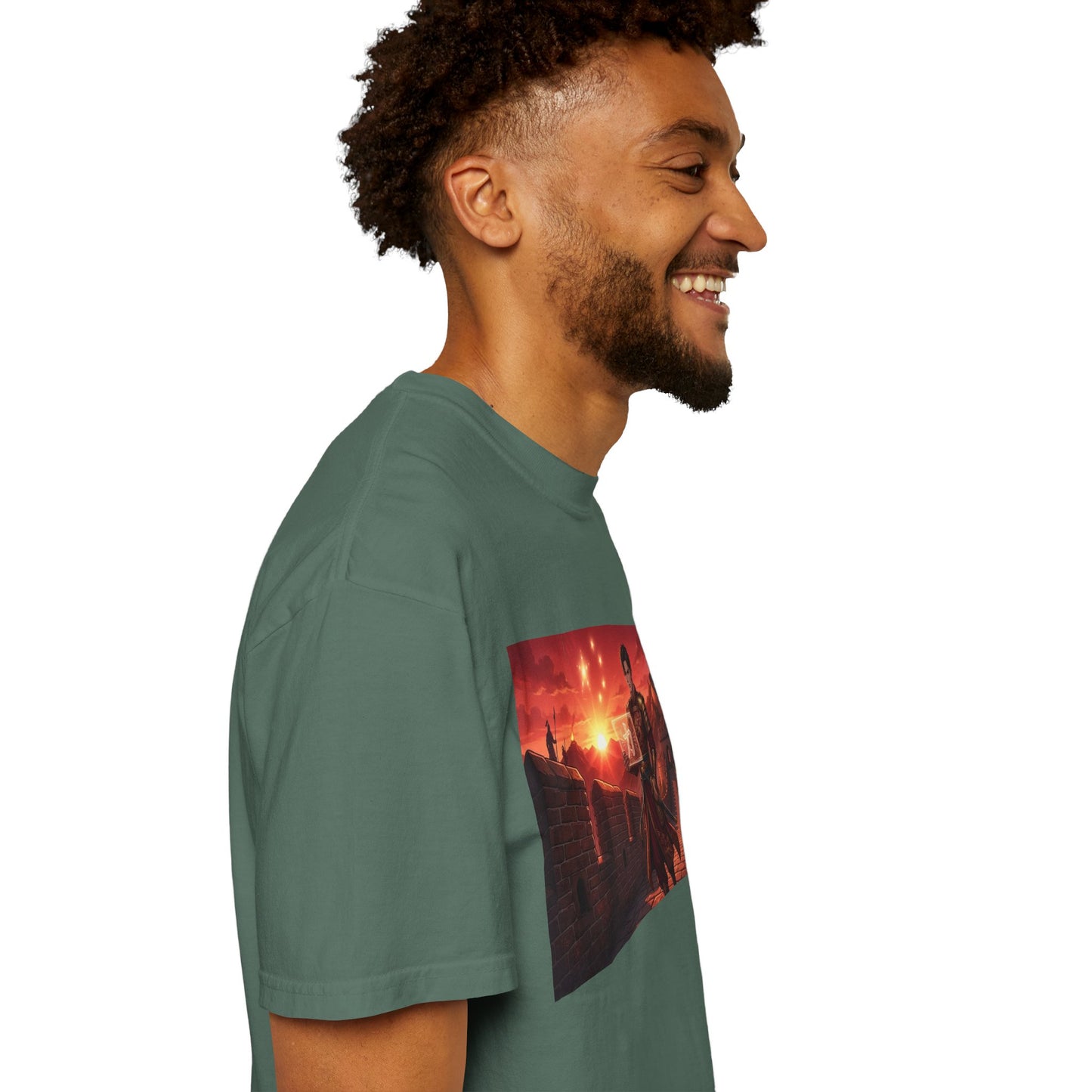 Scout Regiment Sunset T-Shirt — Anime Military Wall Scene