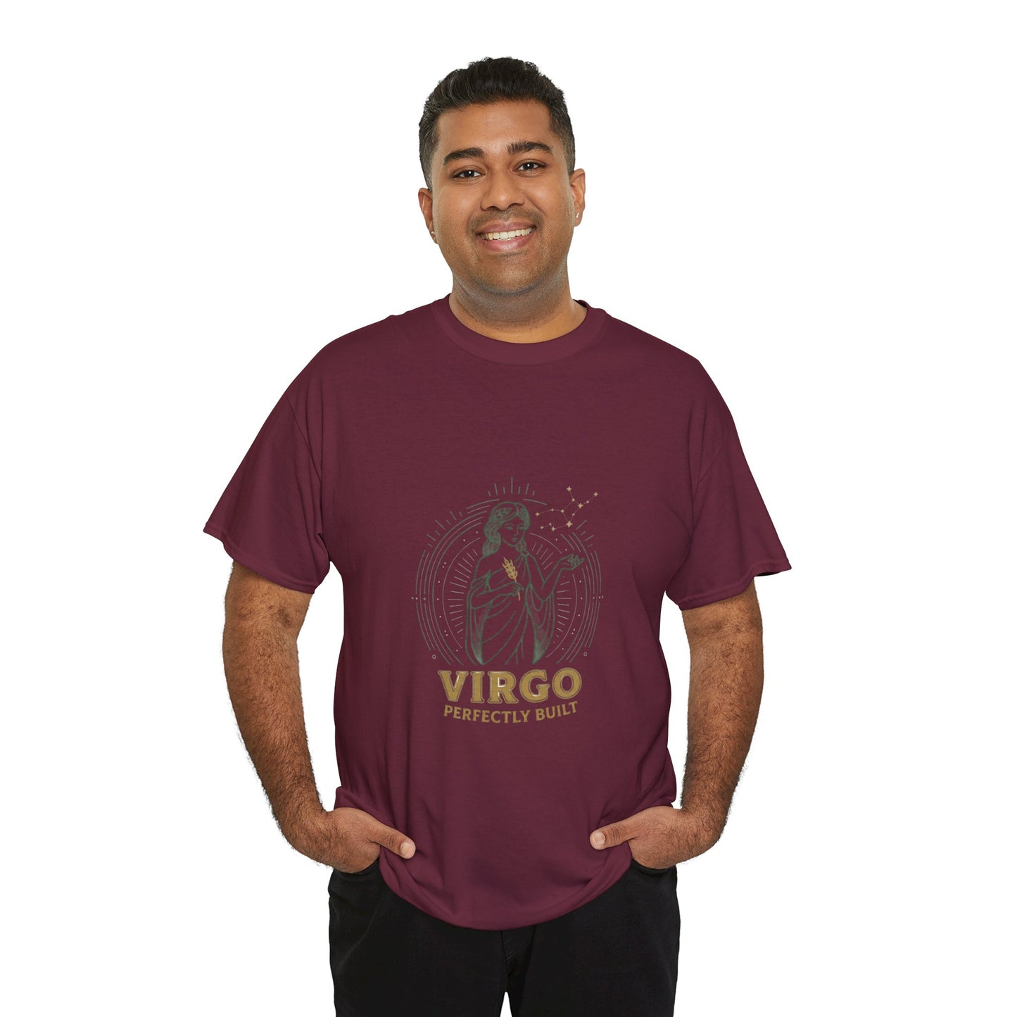 Virgo 'Perfectly Built' Zodiac T-Shirt — Astrology Graphic Tee