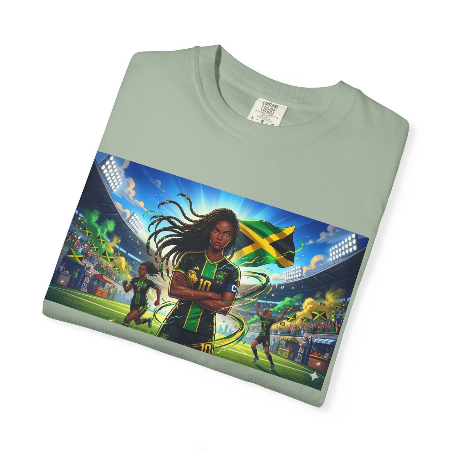Jamaican Soccer Captain T-Shirt — Rasta Player Stadium Graphic Tee