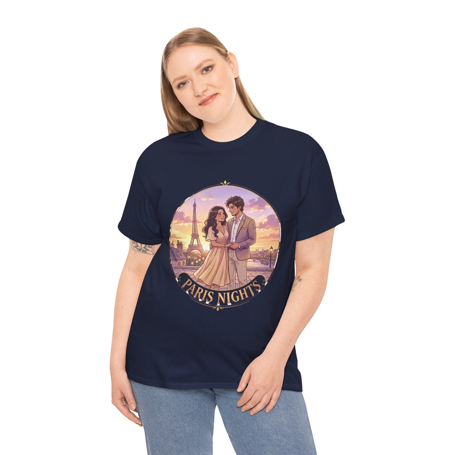 Paris Nights T-Shirt — Romantic Eiffel Tower Couple Tee
