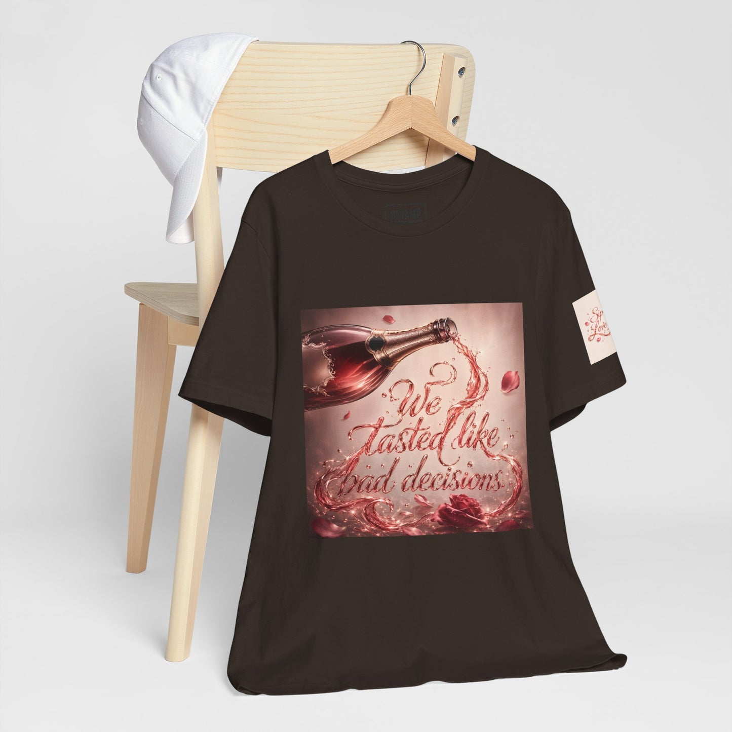 We Tasted Like Bad Decisions T shirt - Pink Champagne Pleasure Graphic Tee
