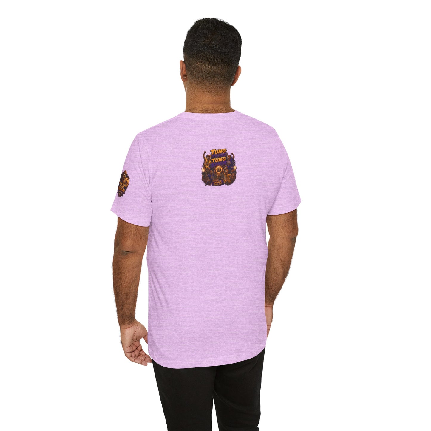 Tung Tung Tung Sahur Header Goal Soccer Action Graphic Tee — Team Court Night Design