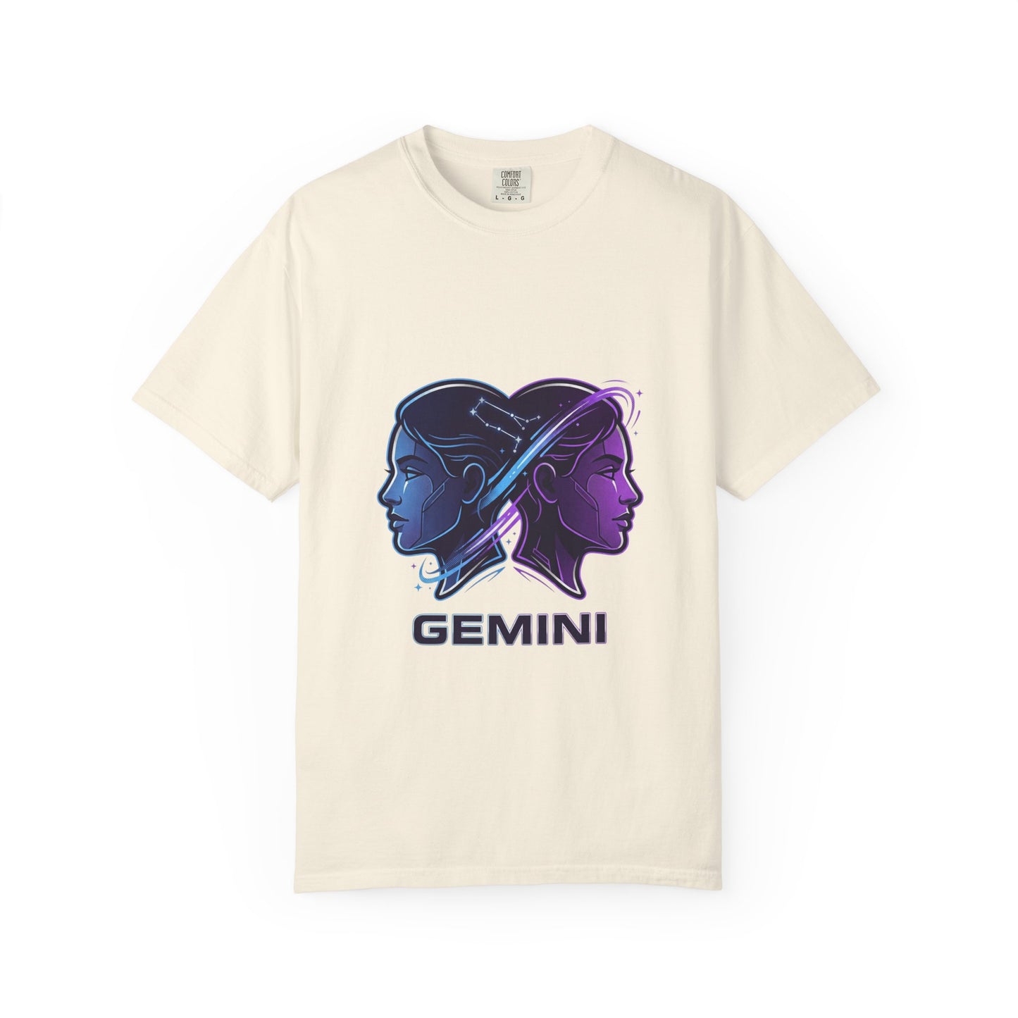 Gemini Zodiac T‑Shirt — Dual Faces Astrology Tee