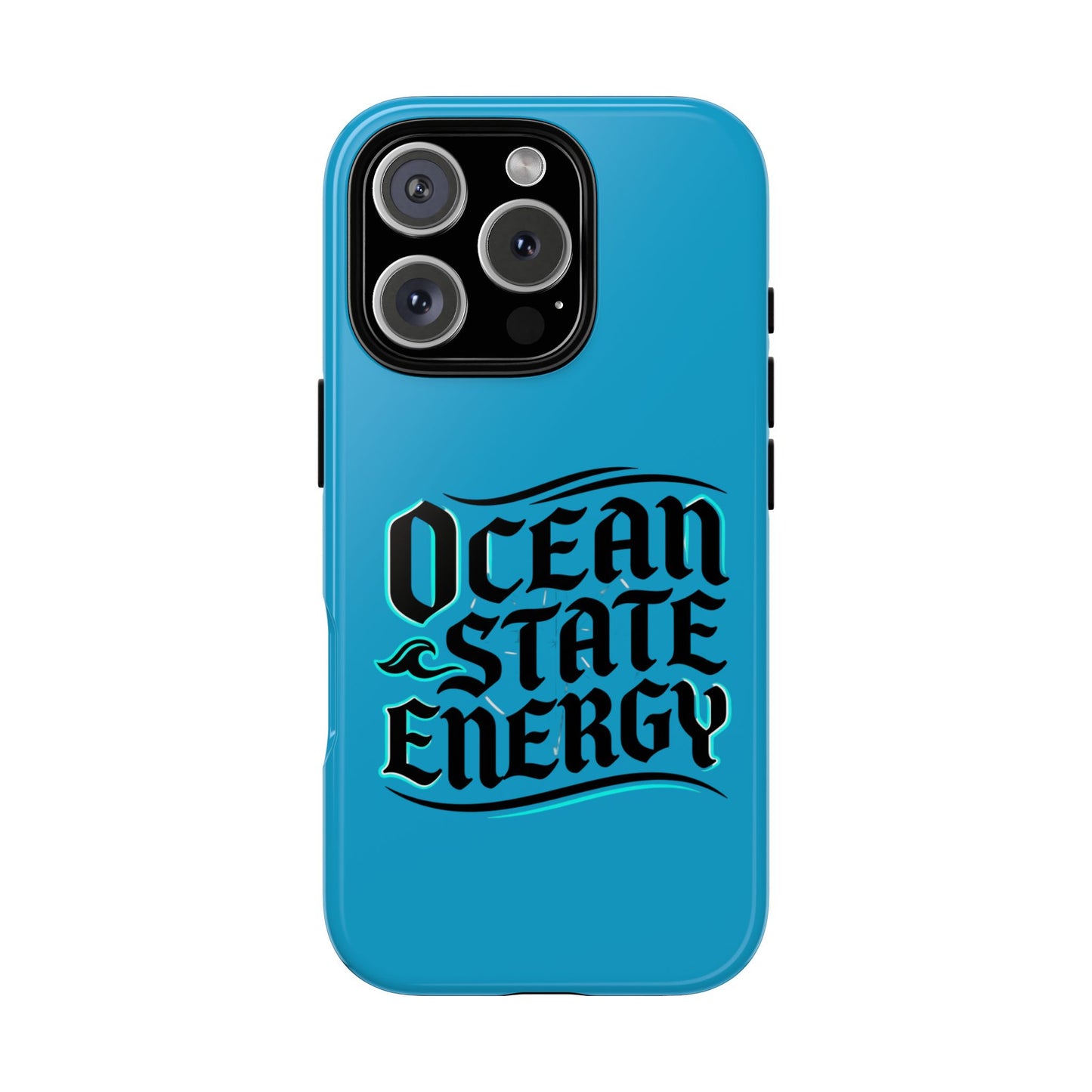 Ocean State Energy Phone Case — Tough Protective iPhone Cover with Nautical Script
