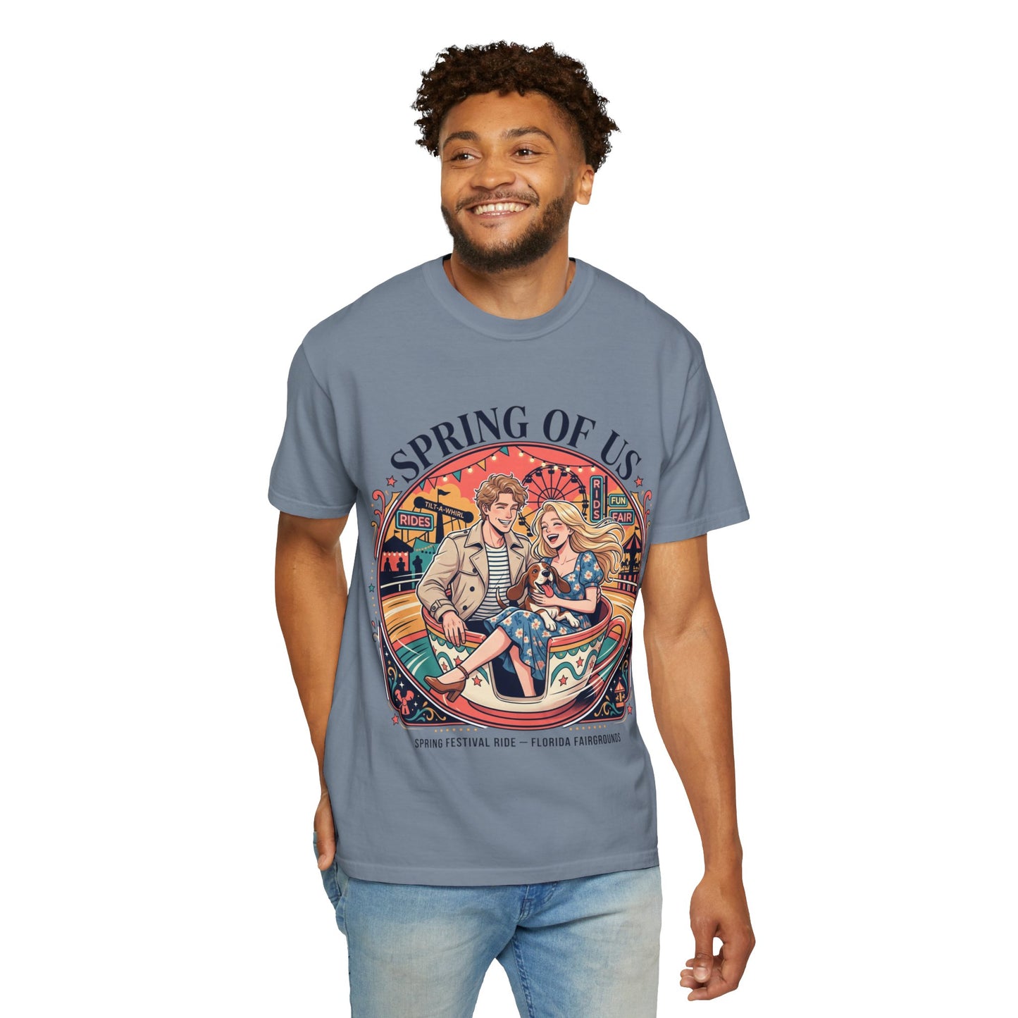 Spring of Us T-Shirt — Retro Carnival Couple Tee (Spring Festival Concert)
