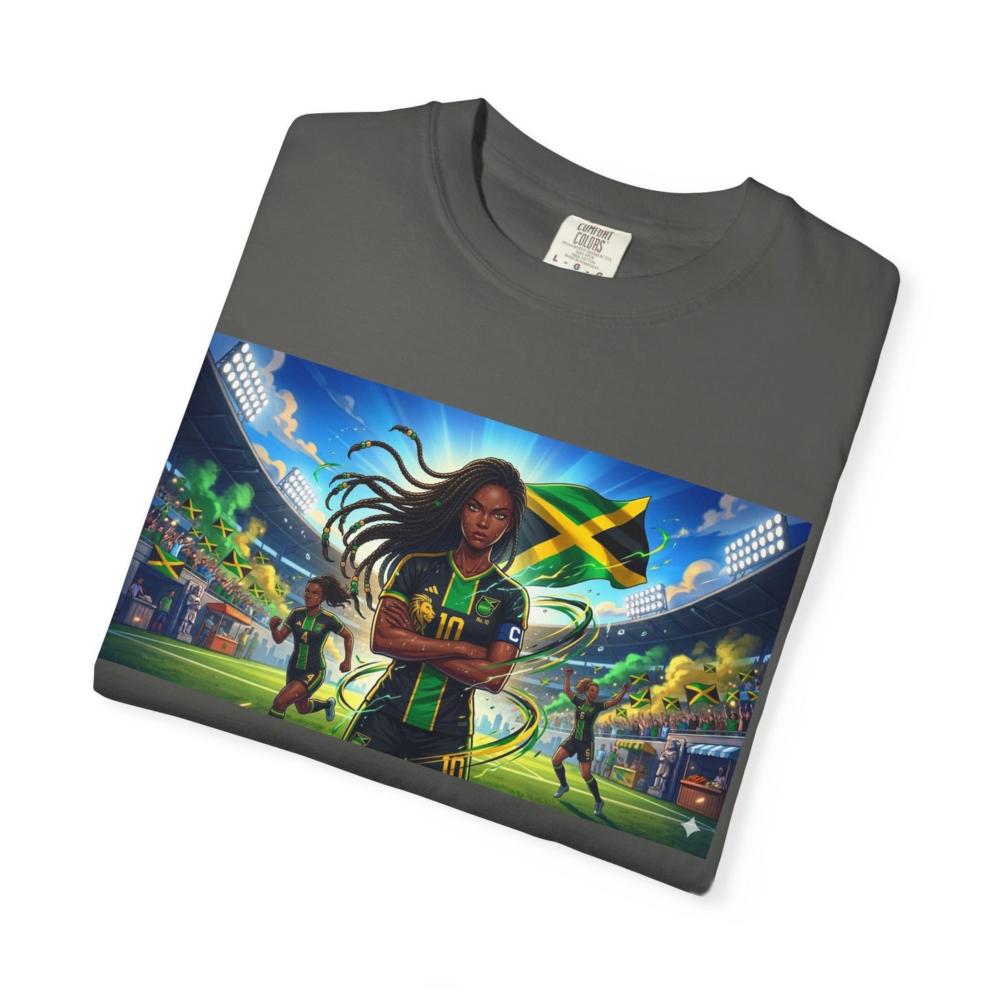 Jamaican Soccer Captain T-Shirt — Rasta Player Stadium Graphic Tee