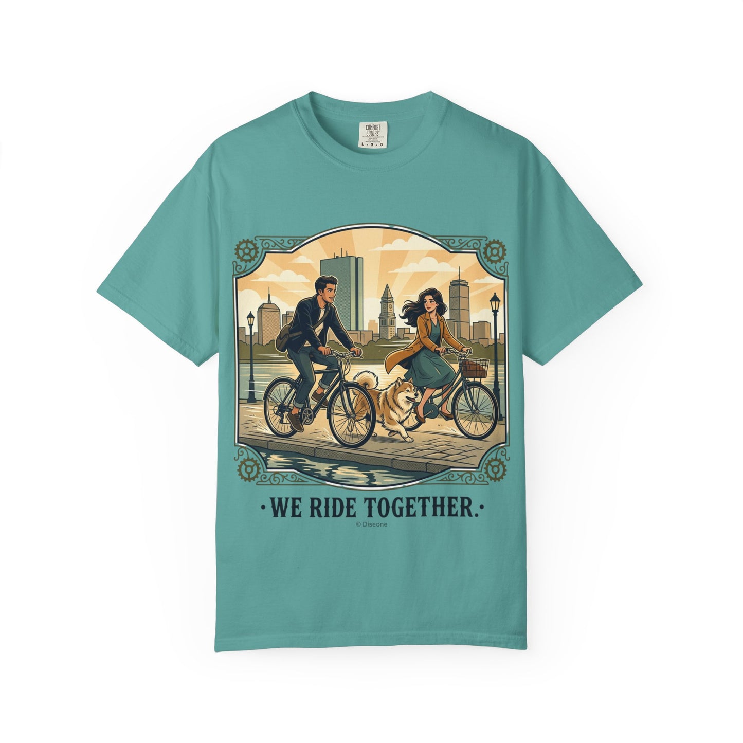 We Ride Together Bicycle Couple T-Shirt