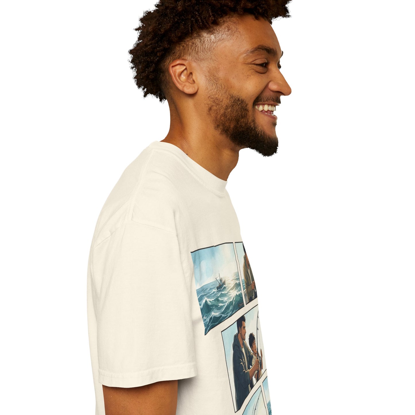 MORNING TIDES” (FATHER & SON EDITION) T-Shirt — Dad & Son Beach Fishing Graphic Tee
