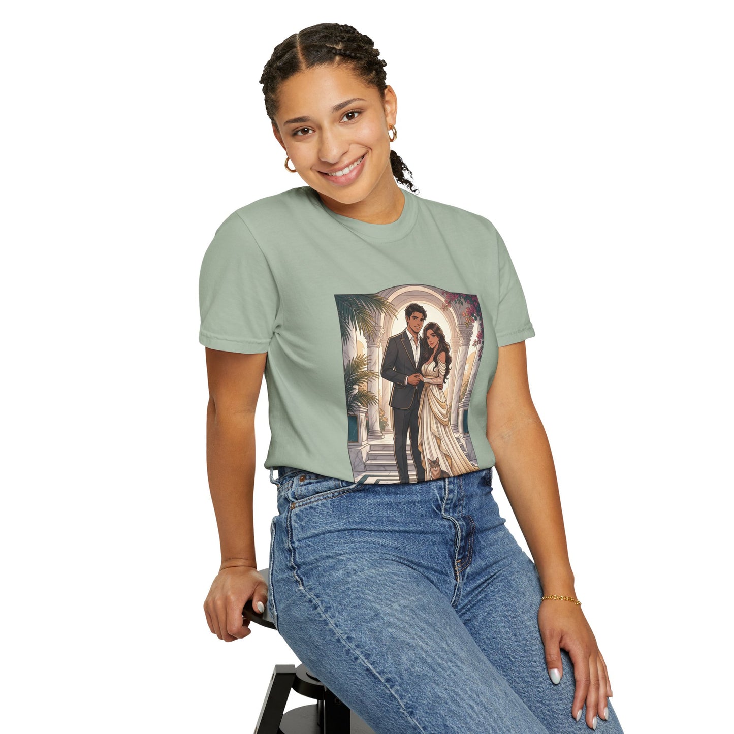 Romantic Vintage Wedding Portrait T-Shirt — "In Every Lifetime, I'd Find You"