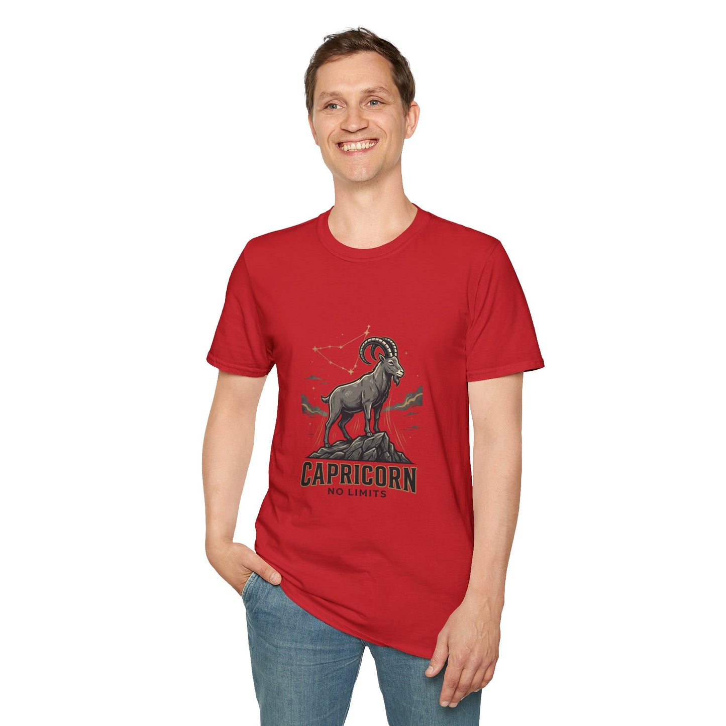 Capricorn 'No Limits' Zodiac T-Shirt — Goat Constellation Astrology Tee