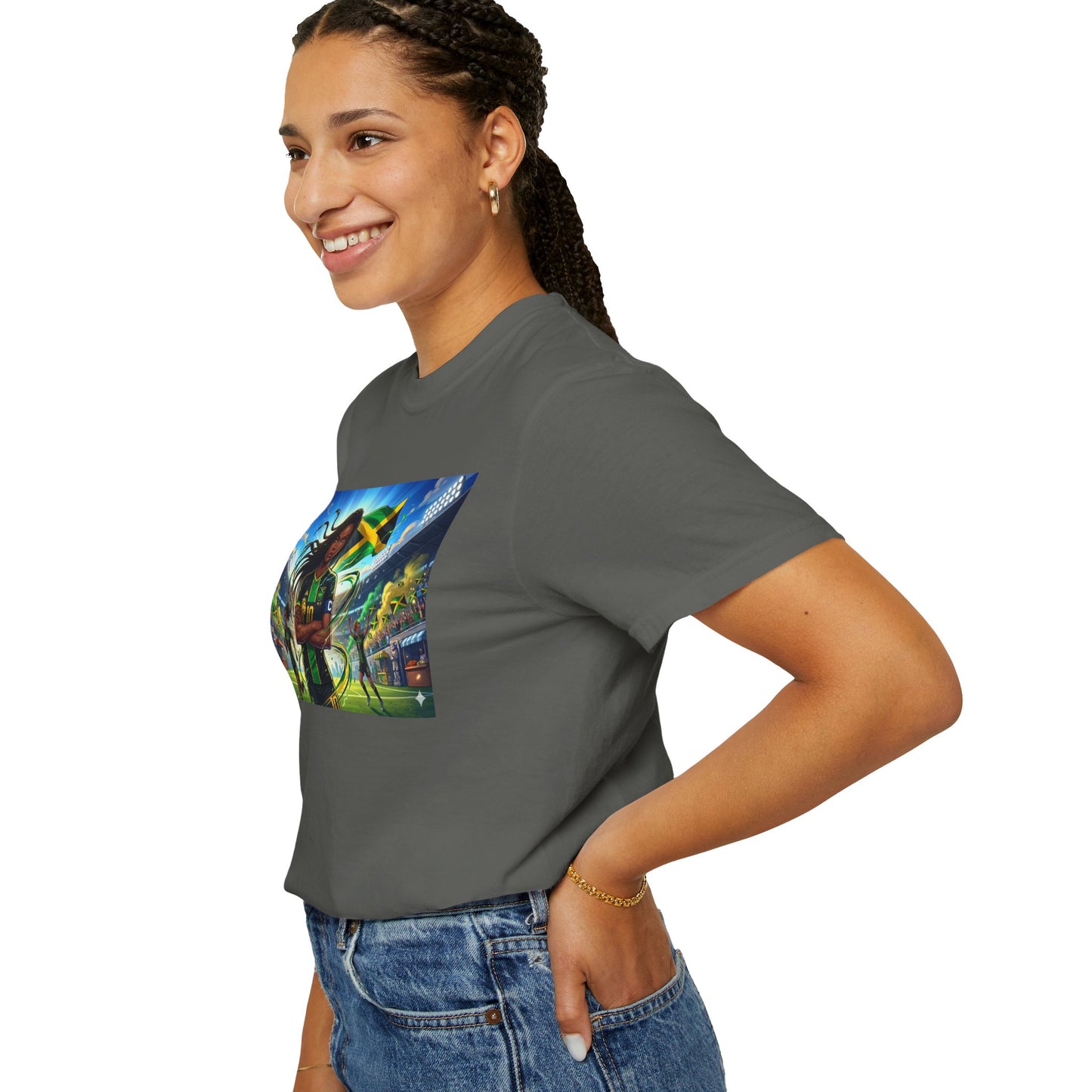 Jamaican Soccer Captain T-Shirt — Rasta Player Stadium Graphic Tee